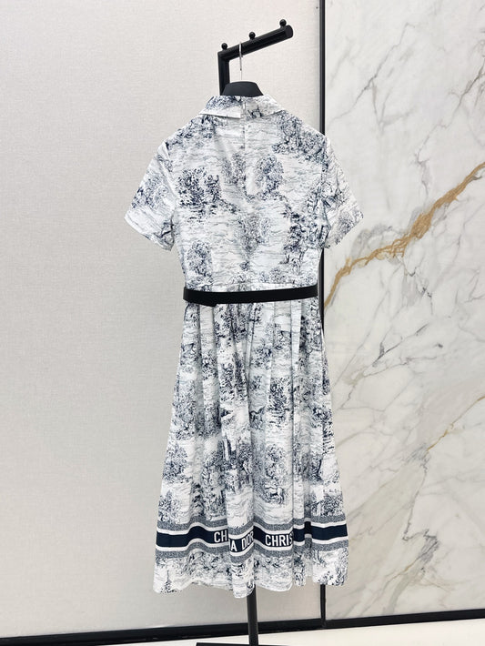 CD 25SS print shirt dress