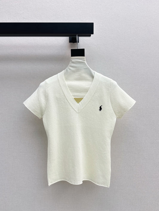 ral 25ss V-neck knit shirt