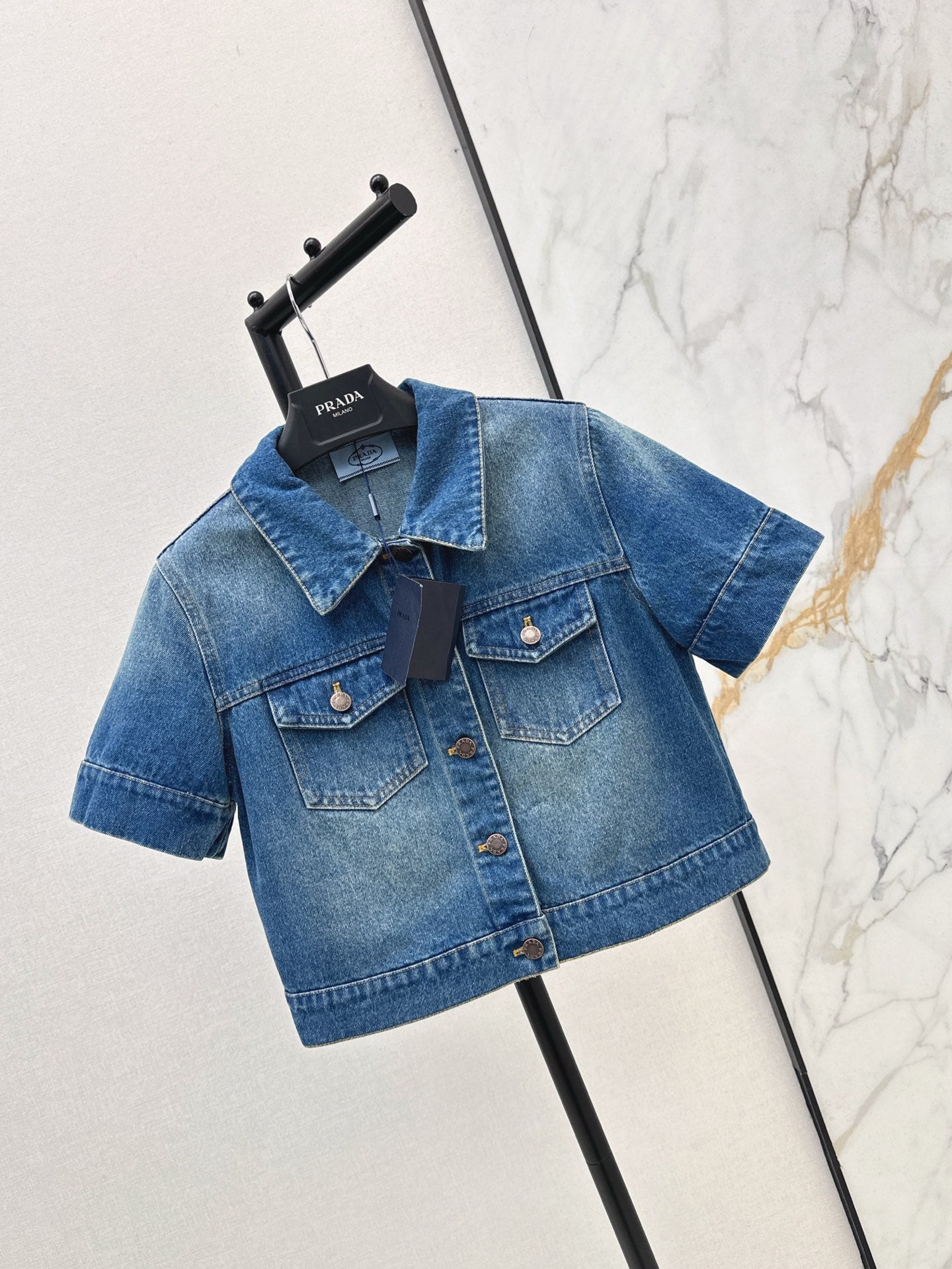 Pra 25ss crop denim jacket
