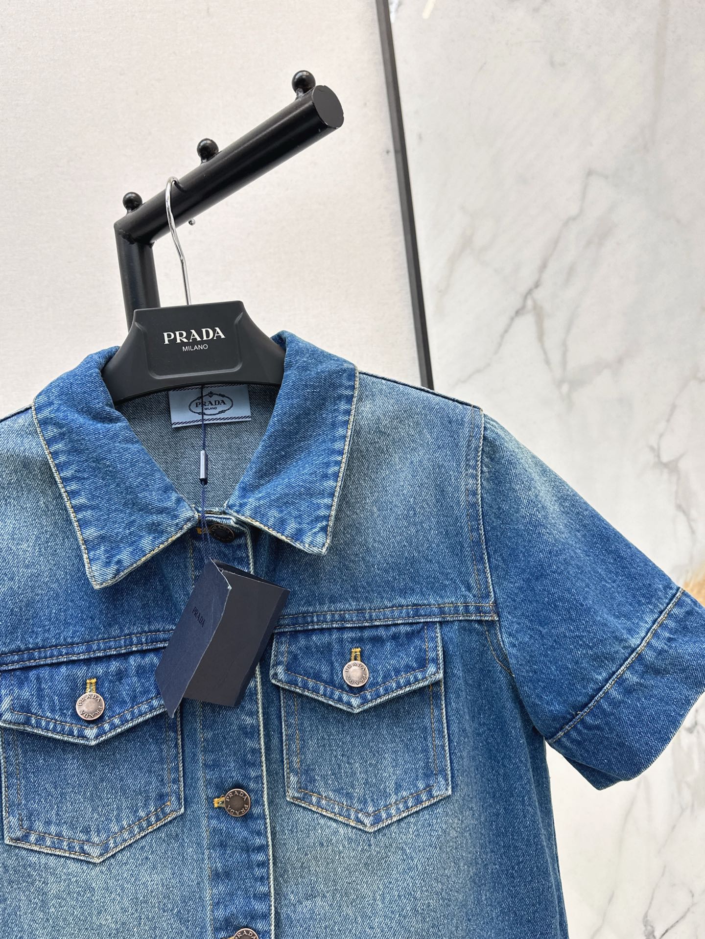 Pra 25ss crop denim jacket
