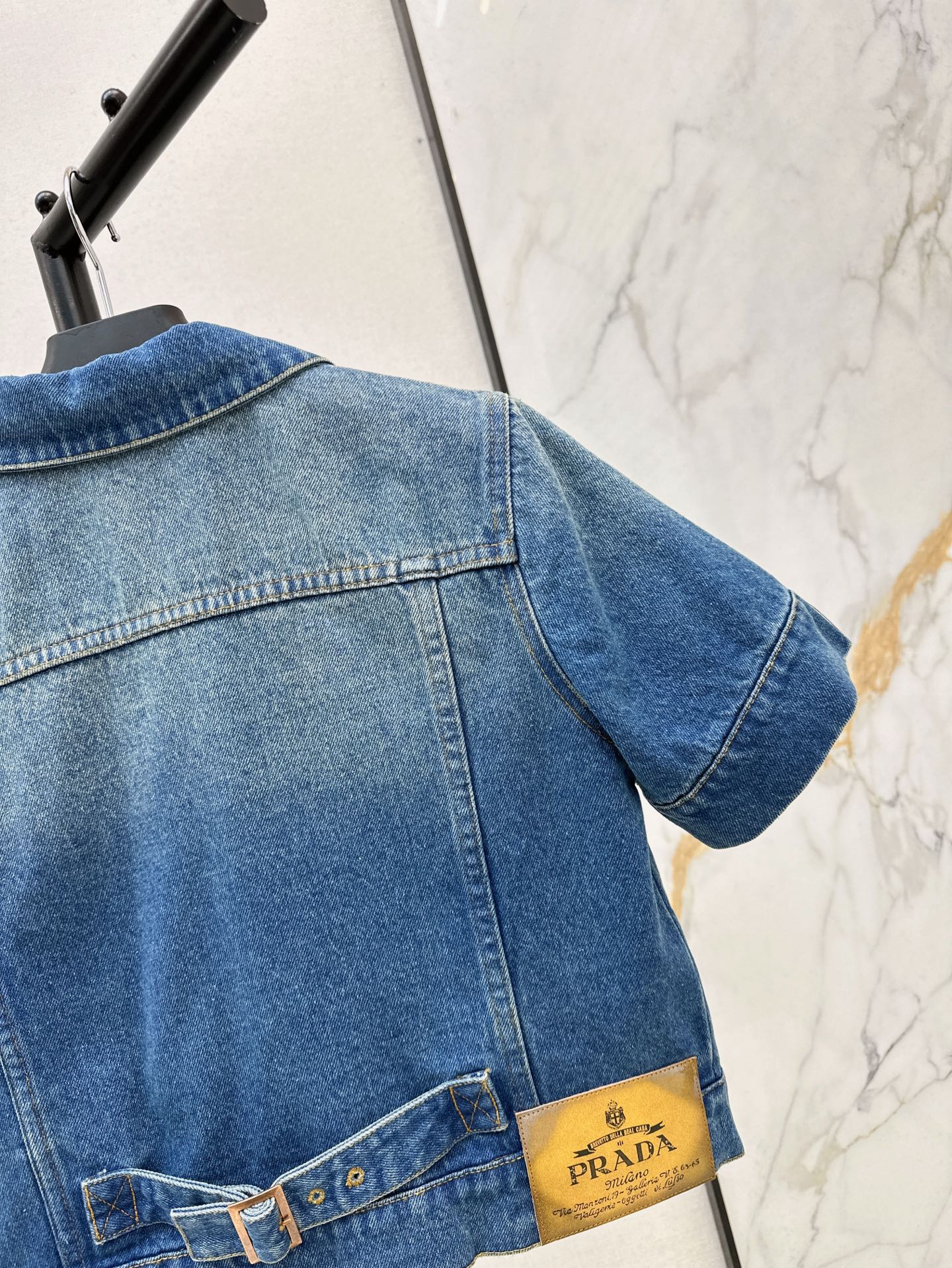 Pra 25ss crop denim jacket