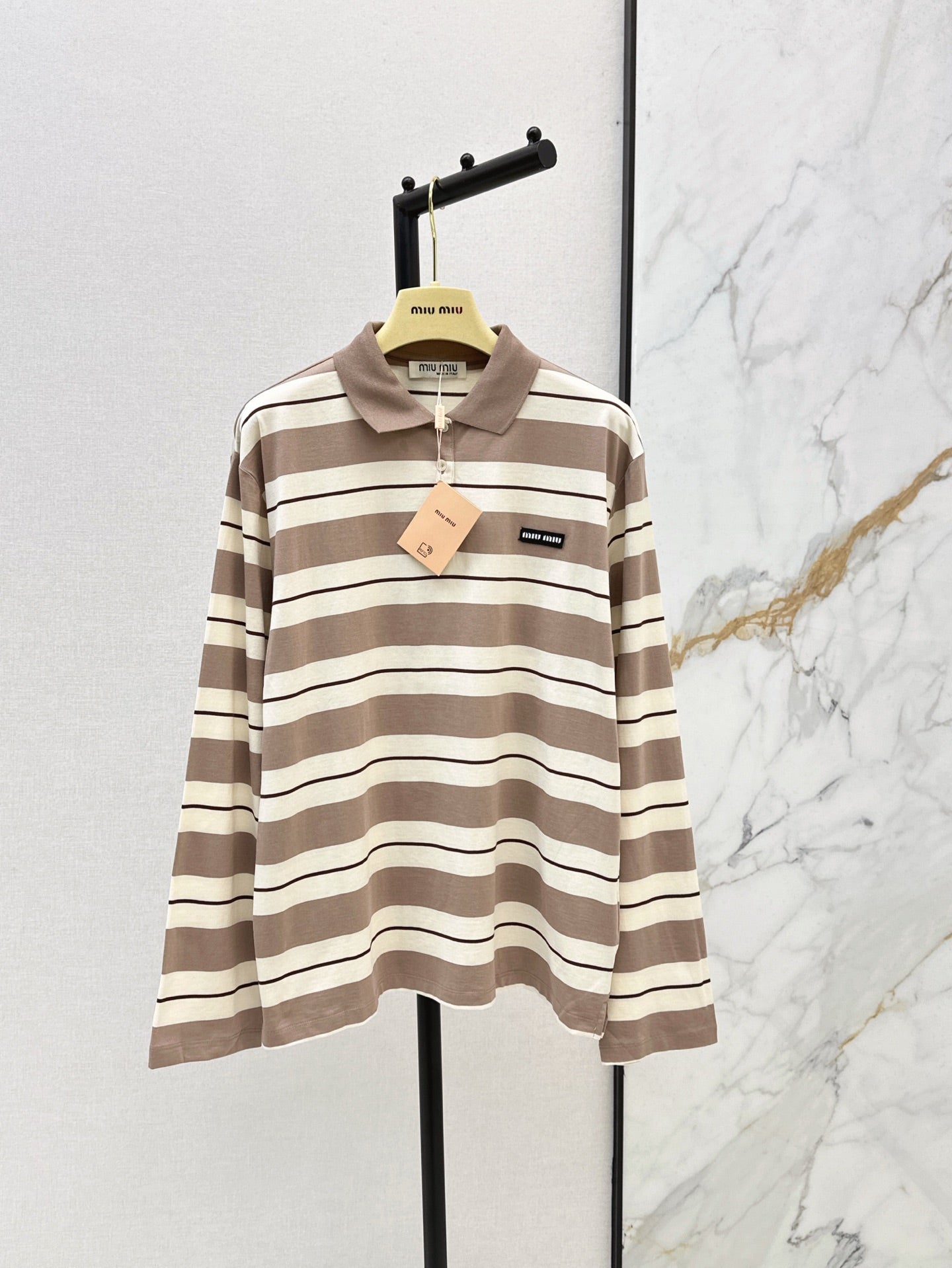 Miu 25ss stripe shirt
