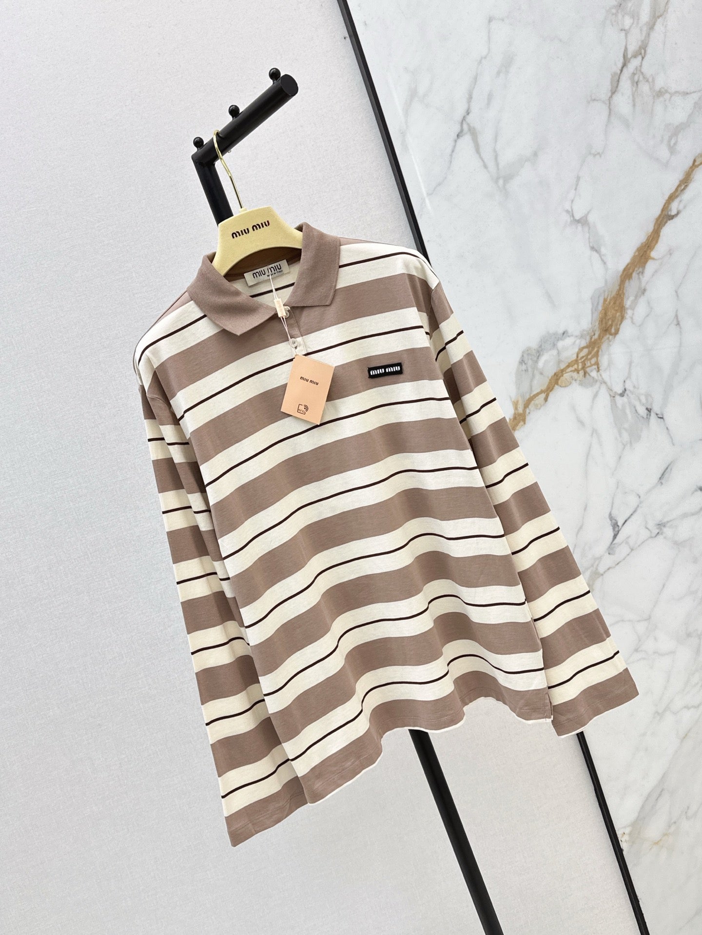 Miu 25ss stripe shirt