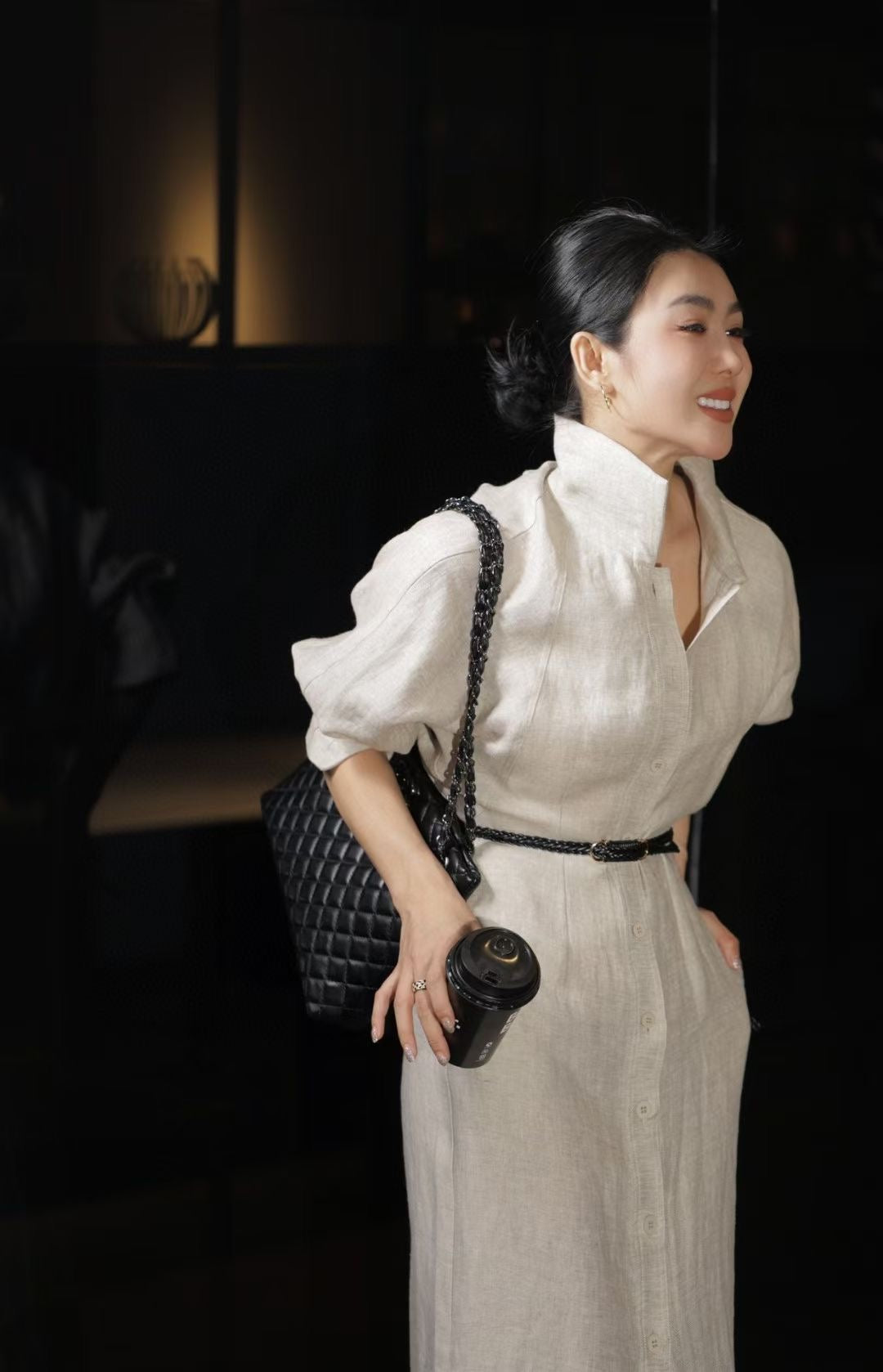 Loro 25ss linen dress