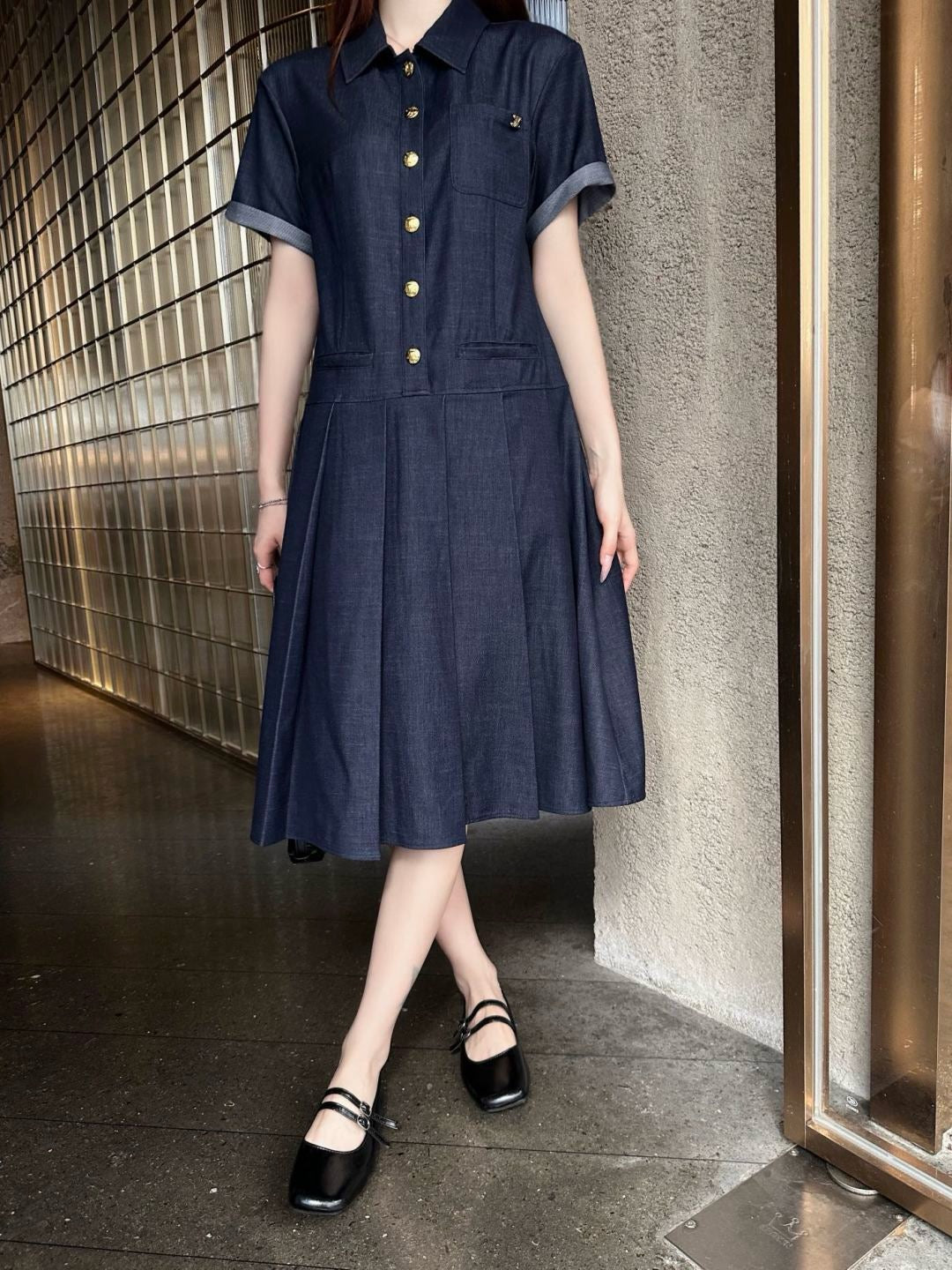 Ce 25SS denim dress