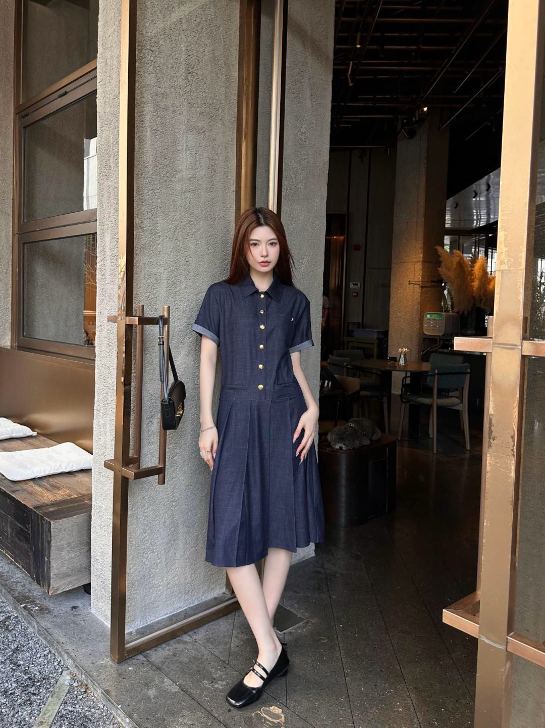 Ce 25SS denim dress