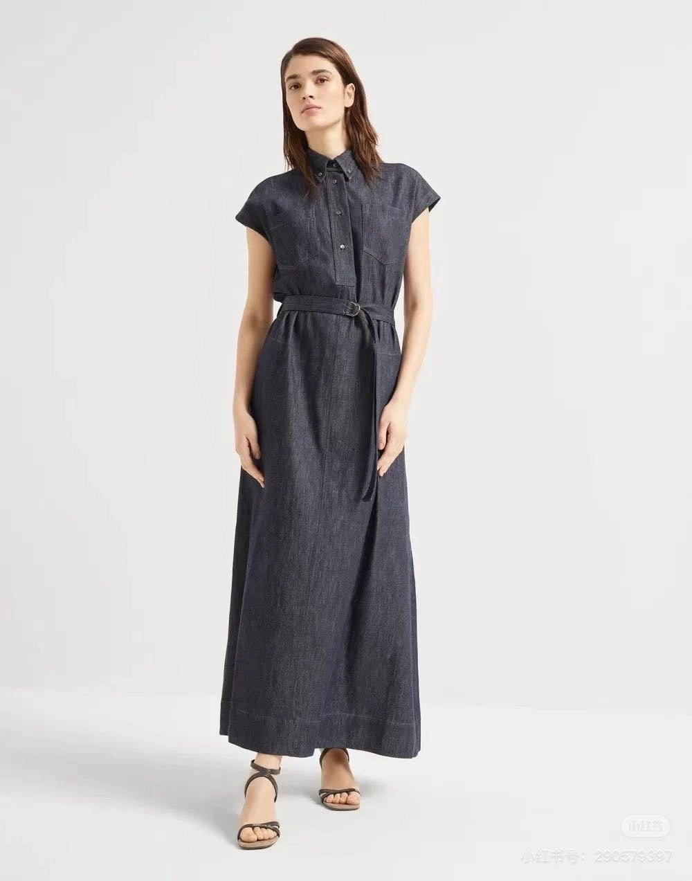 Brune 25ss denim dress