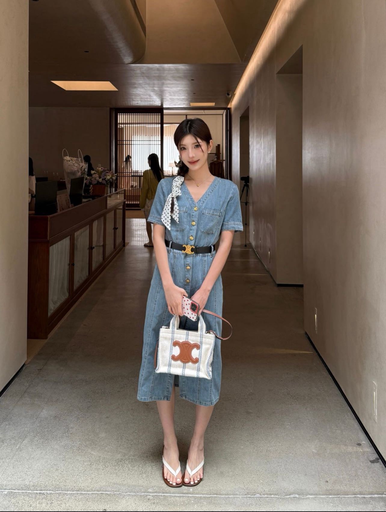 Cel 25ss denim dress