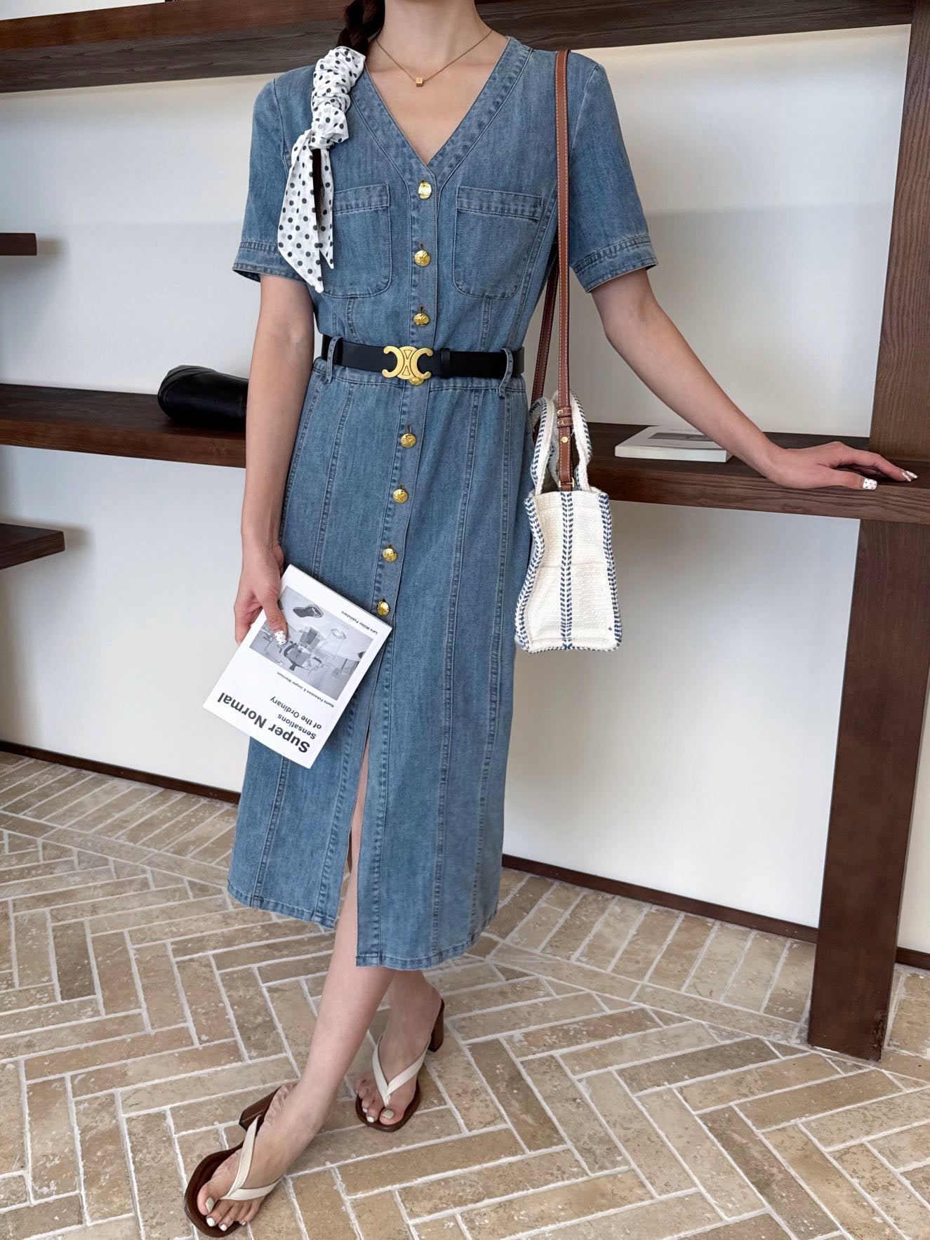 Cel 25ss denim dress