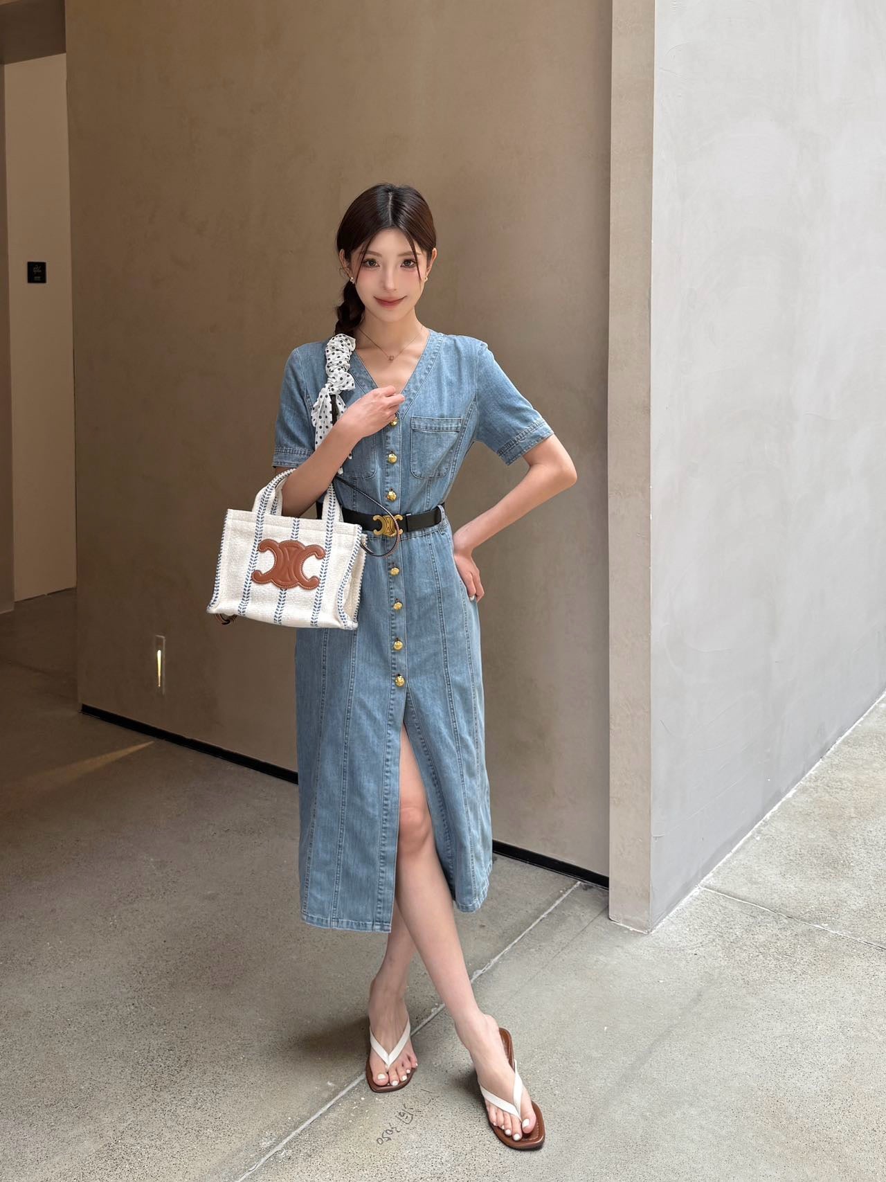 Cel 25ss denim dress
