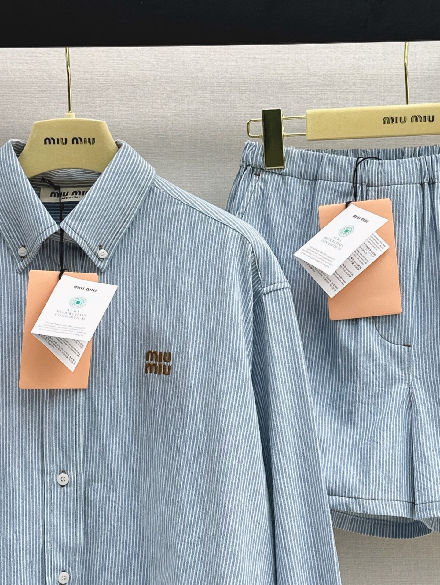 miu 25ss denim suit
