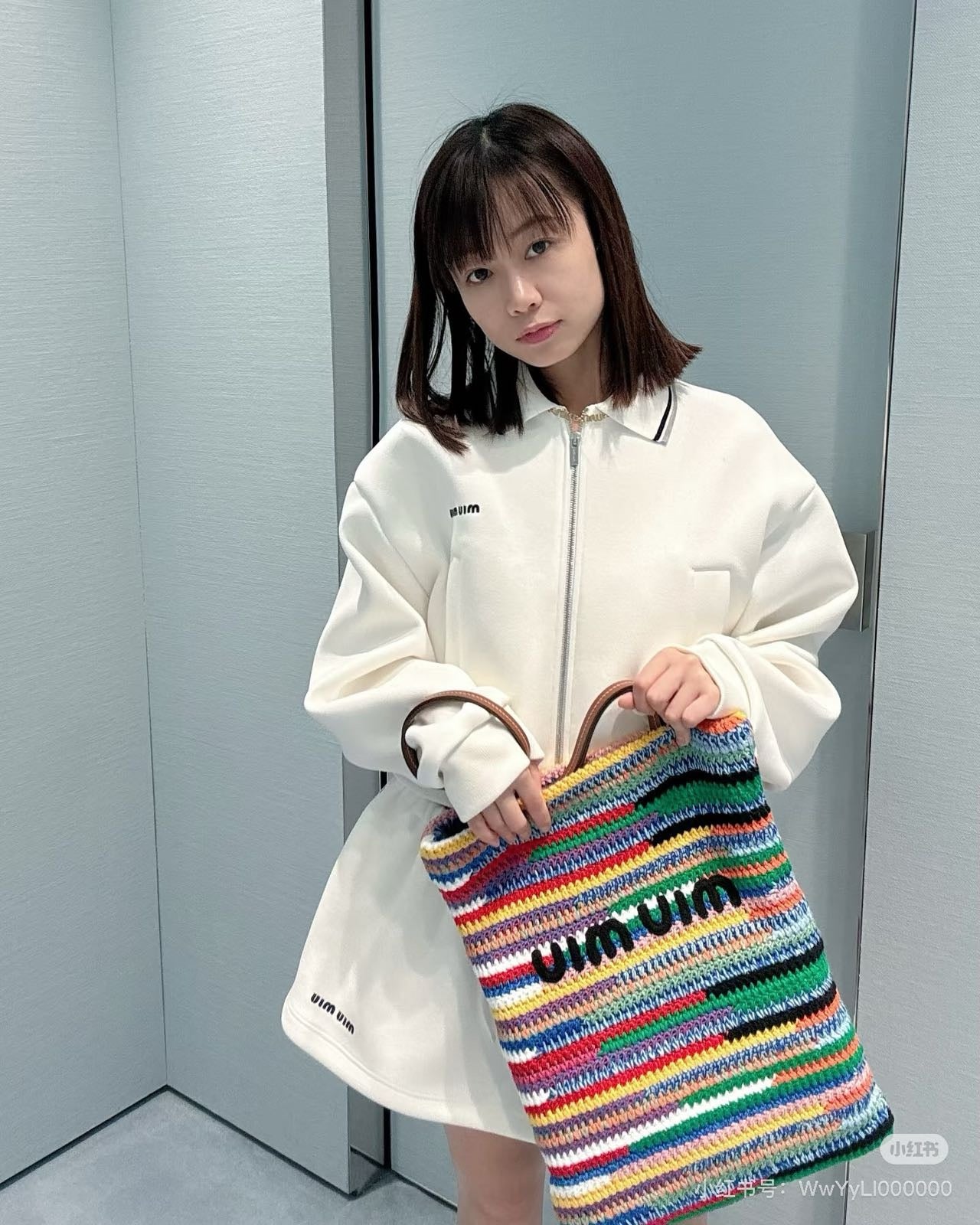 Miu 25ss jacket skirt set