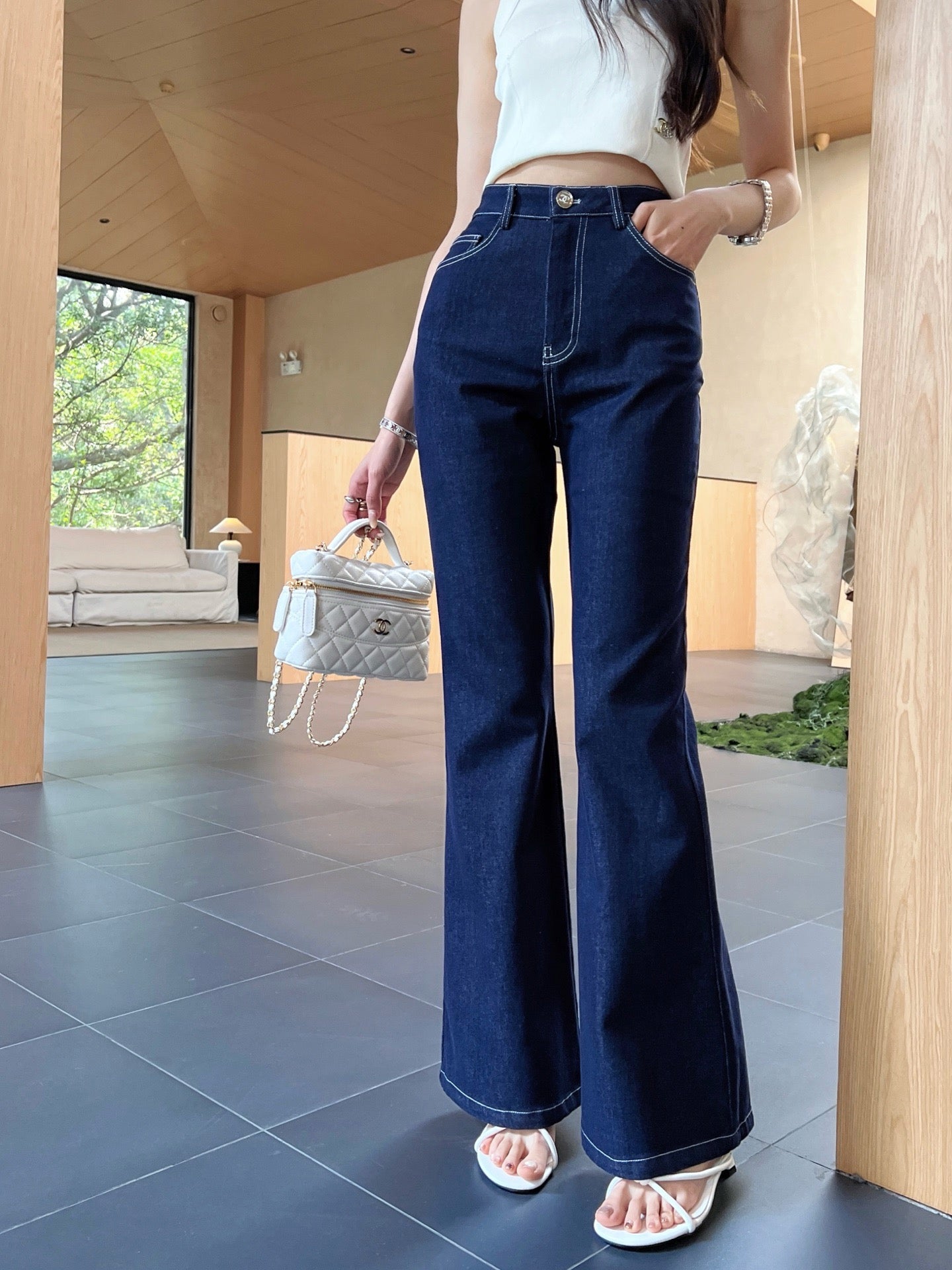 Ch 25ss embroidered jeans