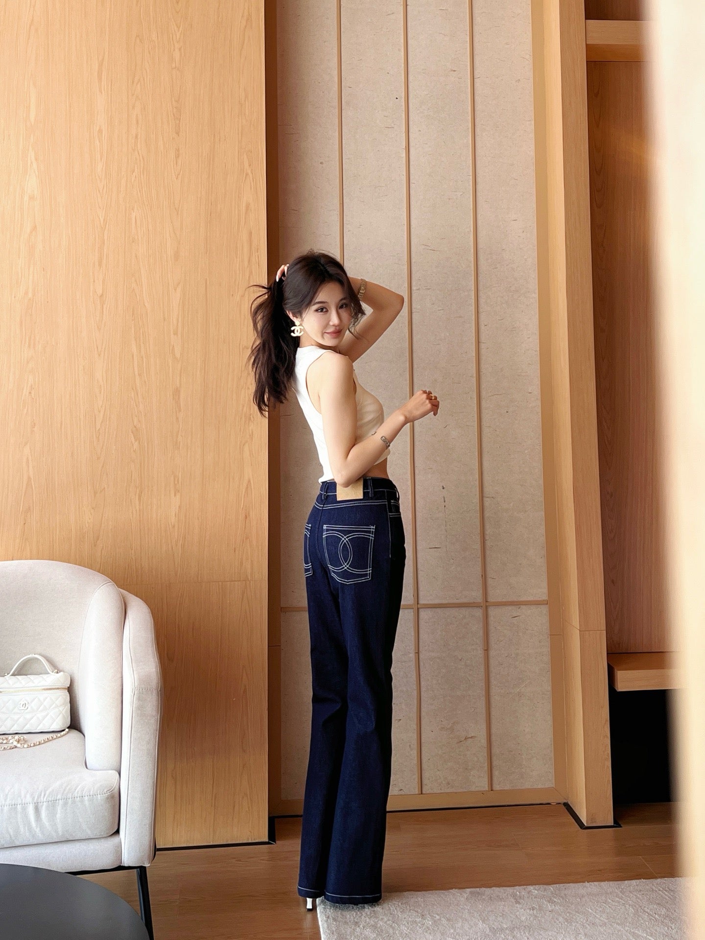 Ch 25ss embroidered jeans