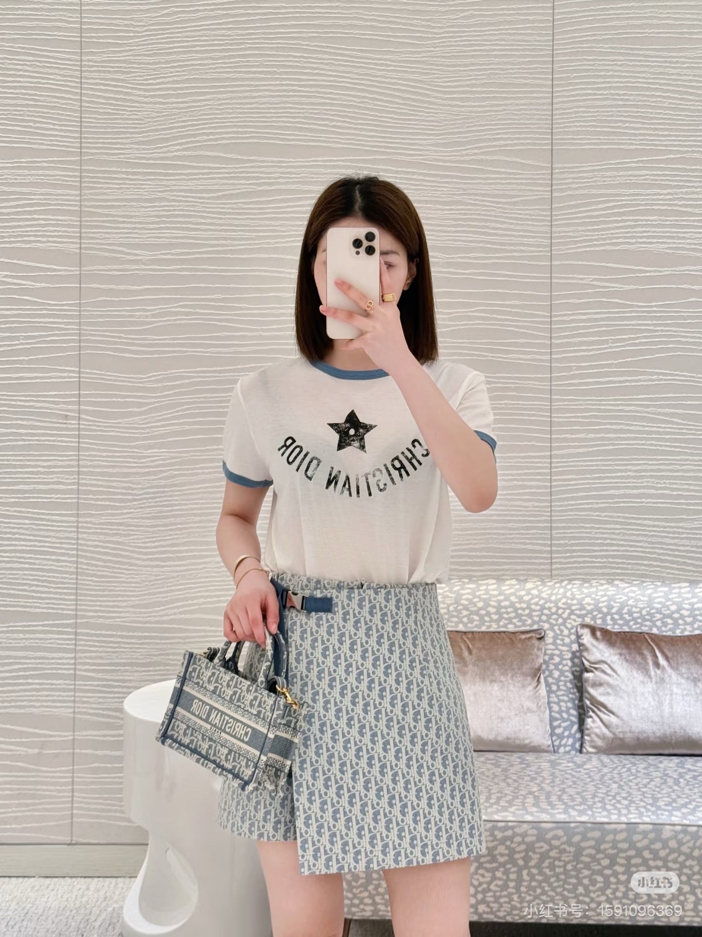 CD 25SS print t-shirt