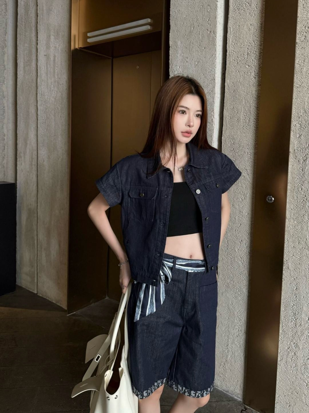CD 25SS denim suit