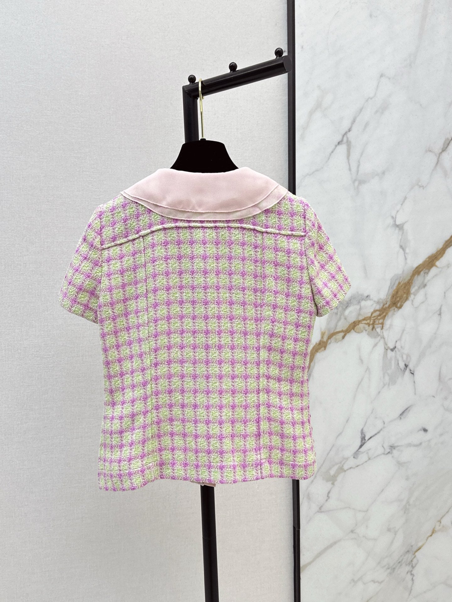 Chan 25ss woven crop jacket