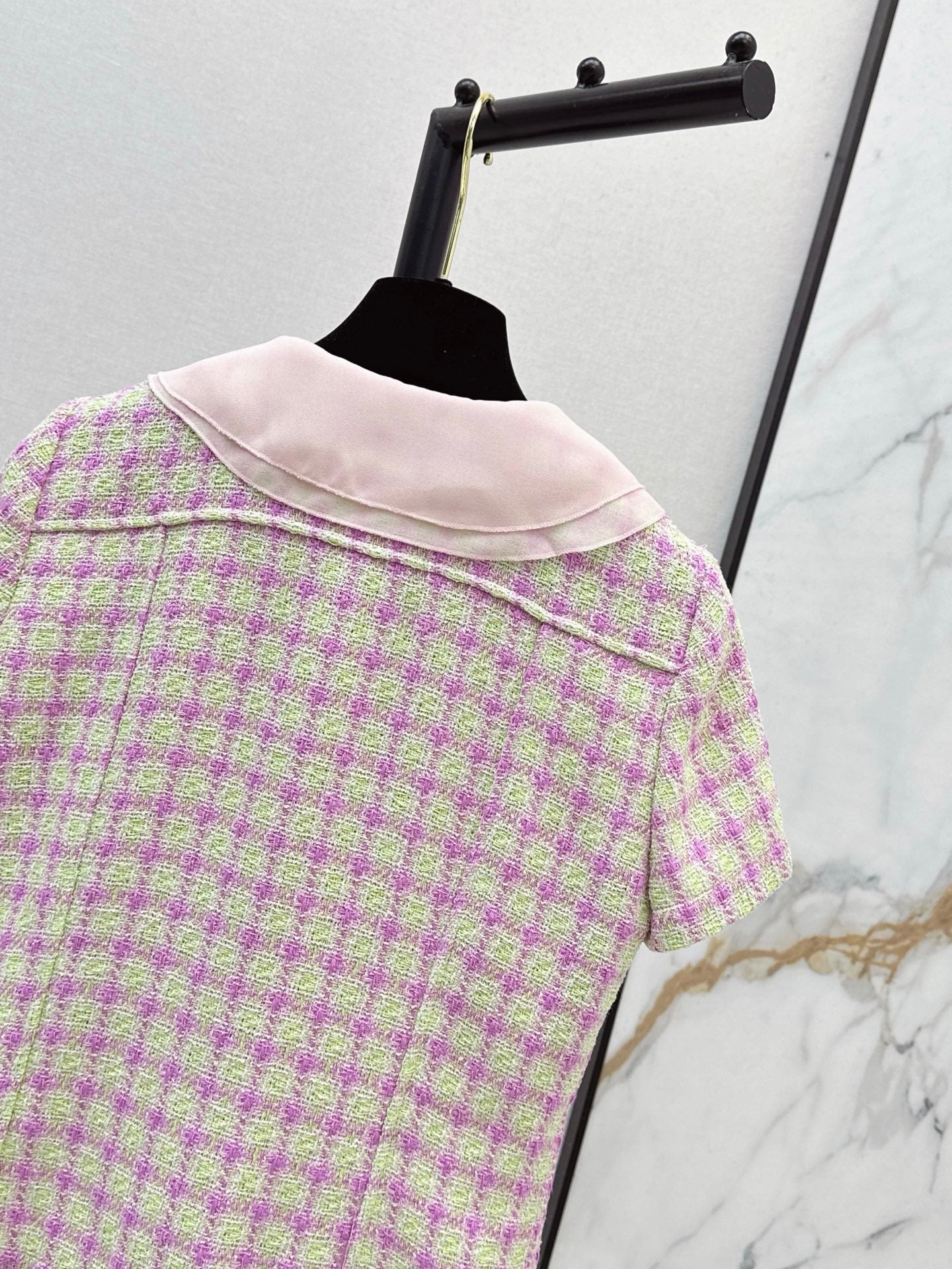 Chan 25ss woven crop jacket