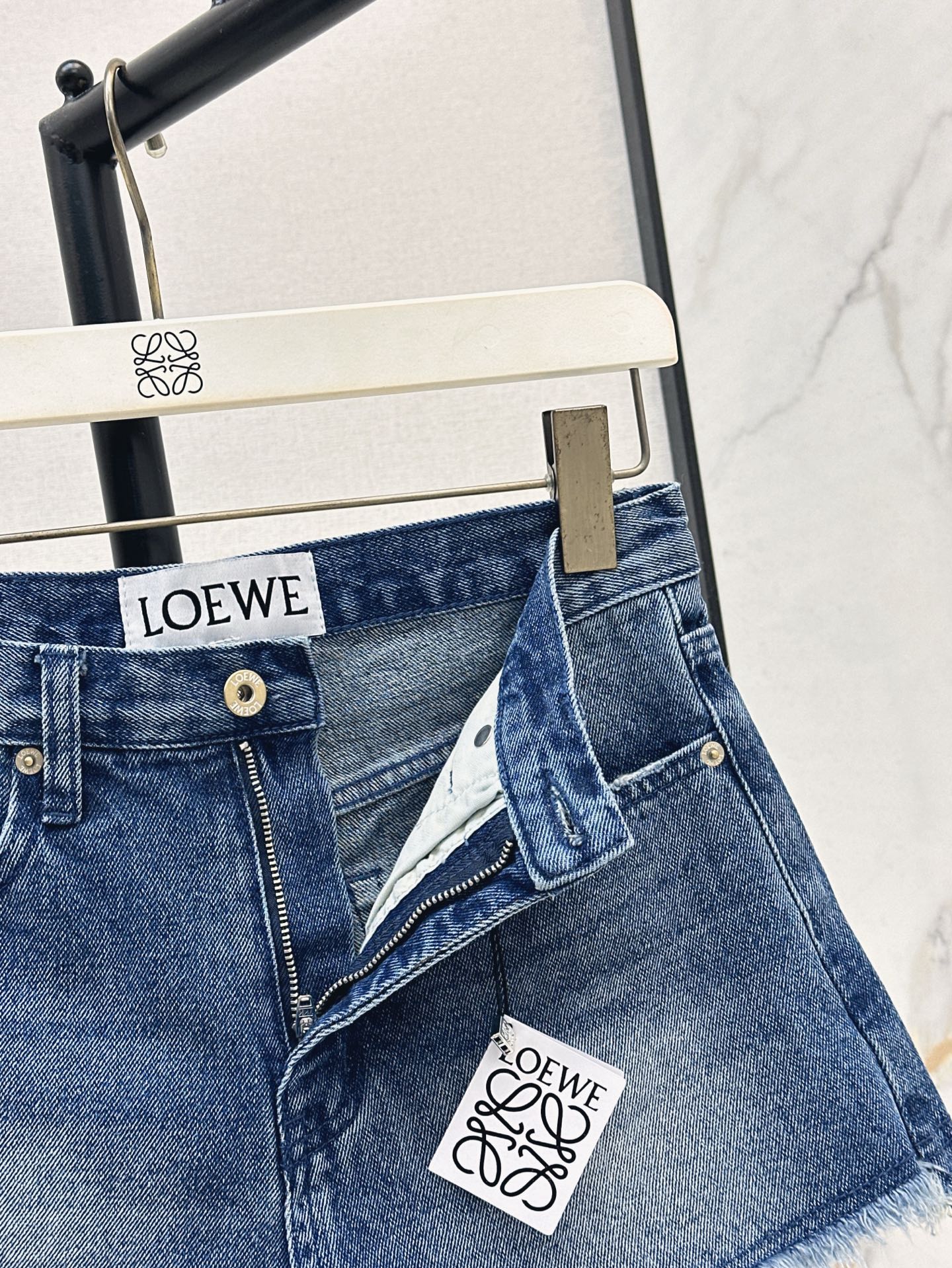 Loe 25ss denim shorts