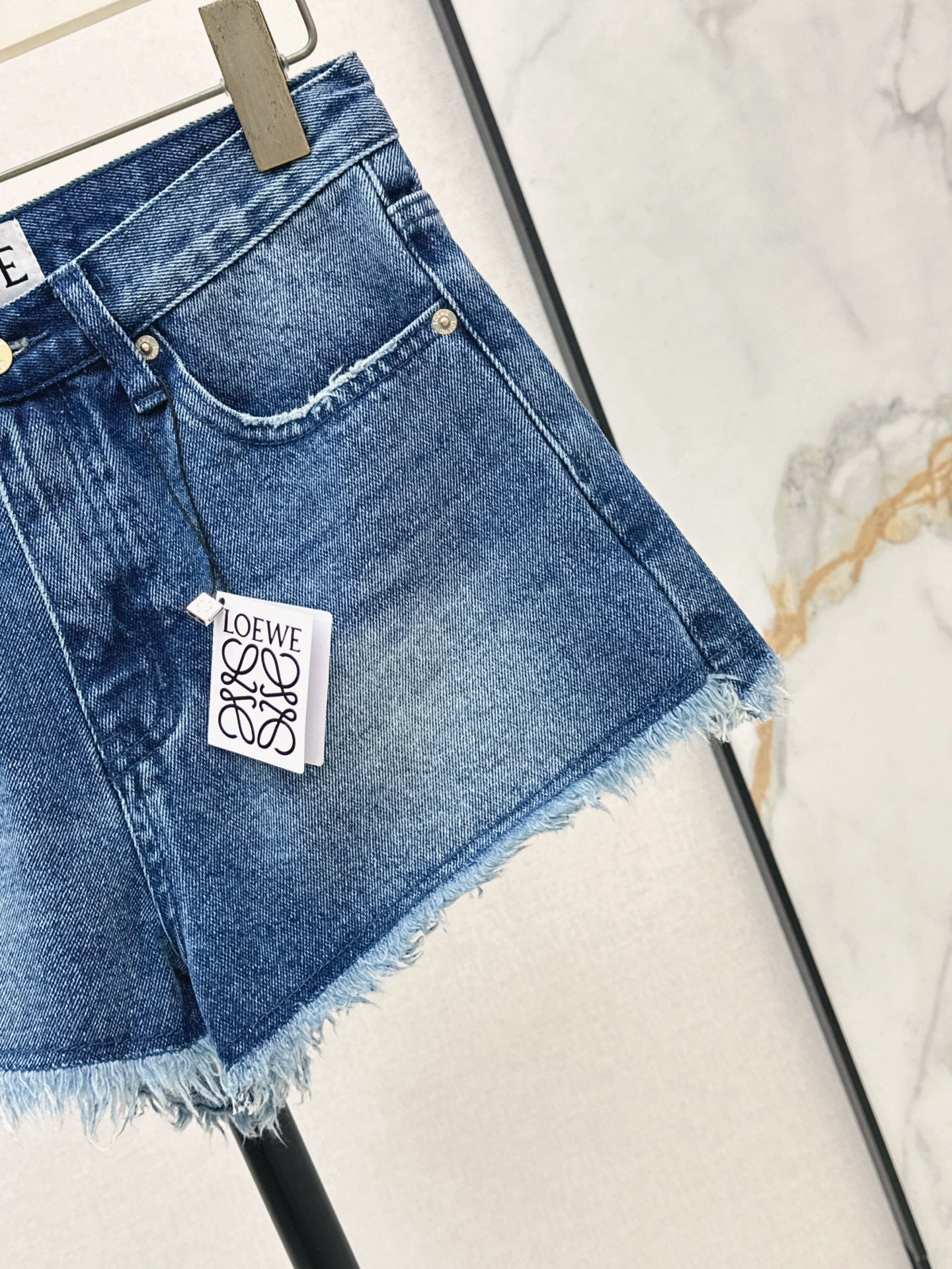 Loe 25ss denim shorts