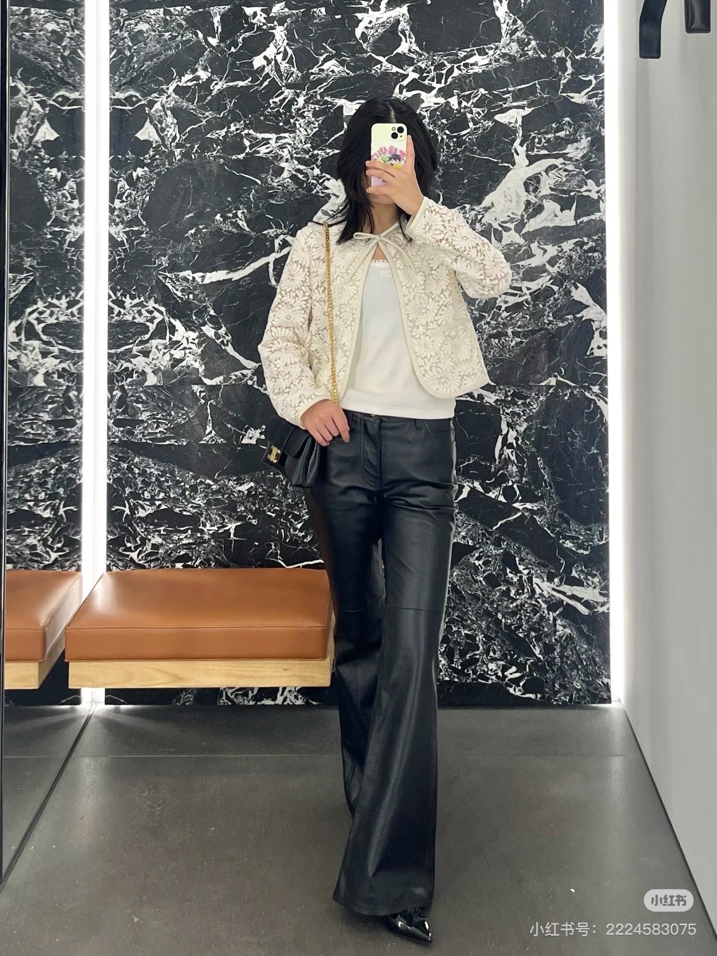 Celi 25ss lace hollow jacket