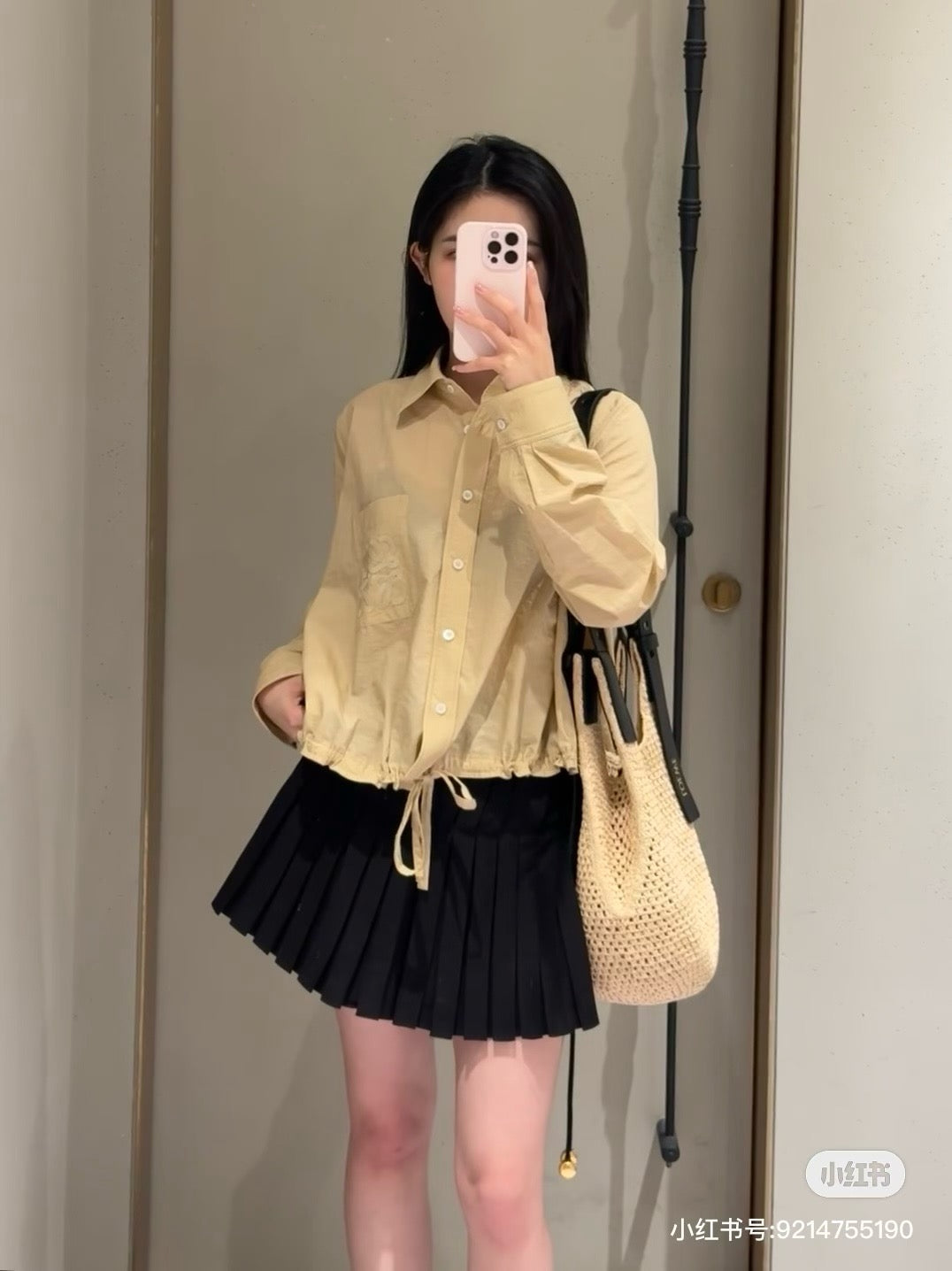 Loe 25ss embroidered shirt