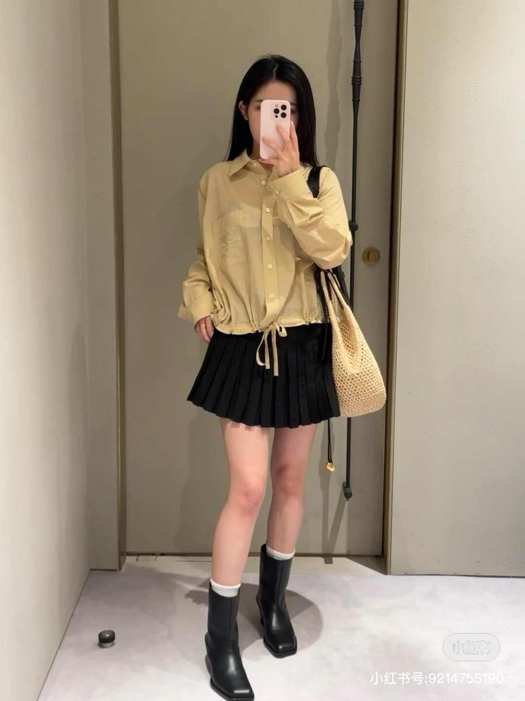 Loe 25ss embroidered shirt