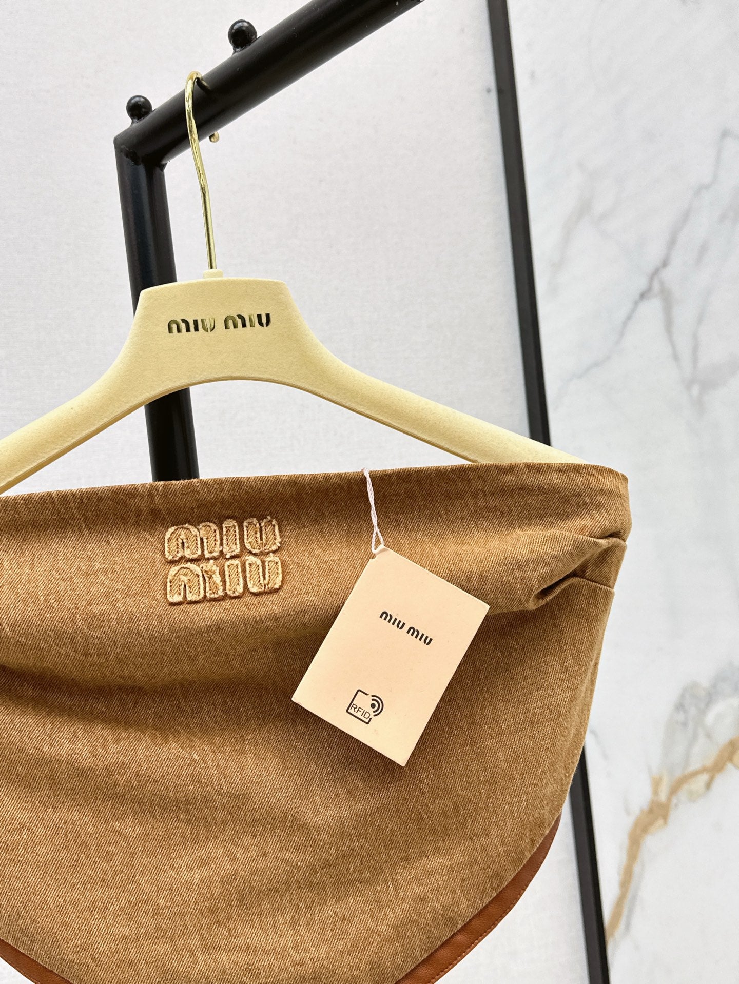 Miu 25ss denim tube top