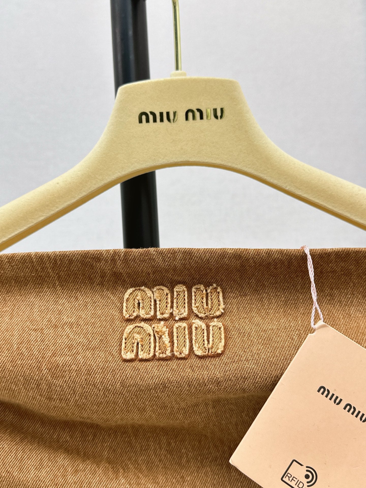 Miu 25ss denim tube top