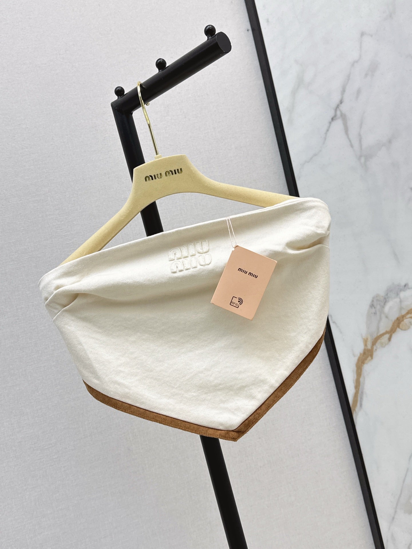 Miu 25ss denim tube top
