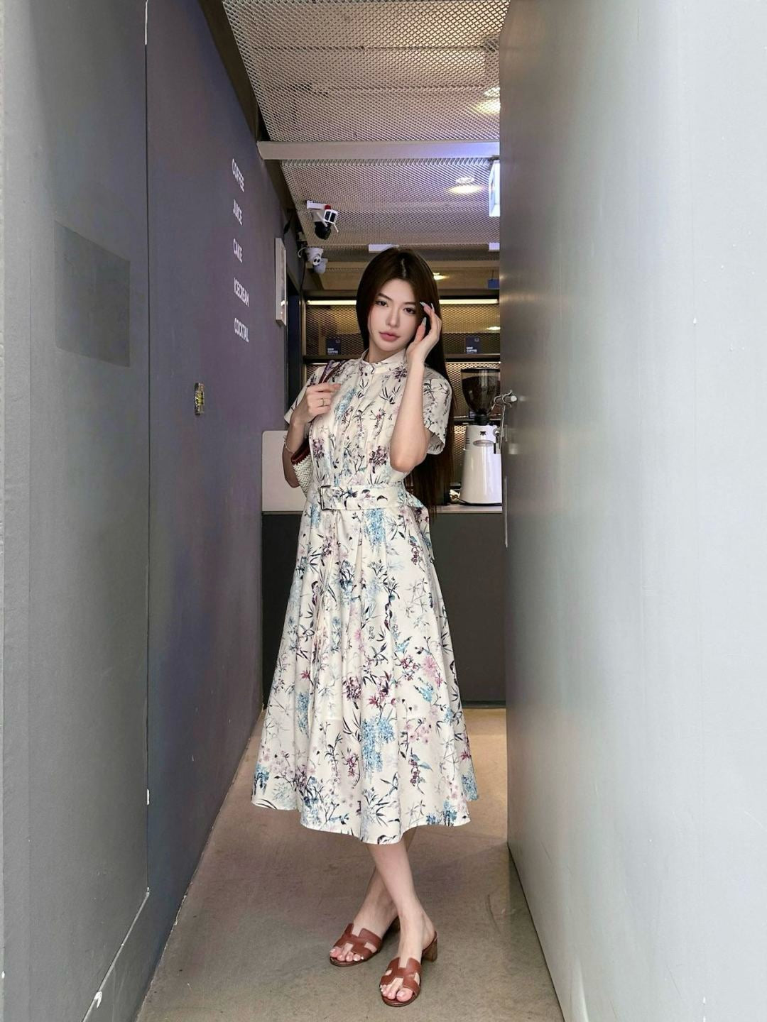 CD 25ss print dress