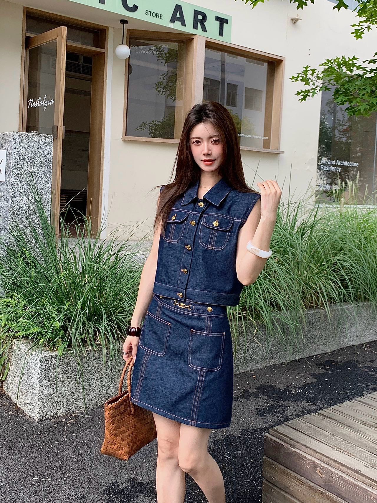 Celi 25ss denim vest