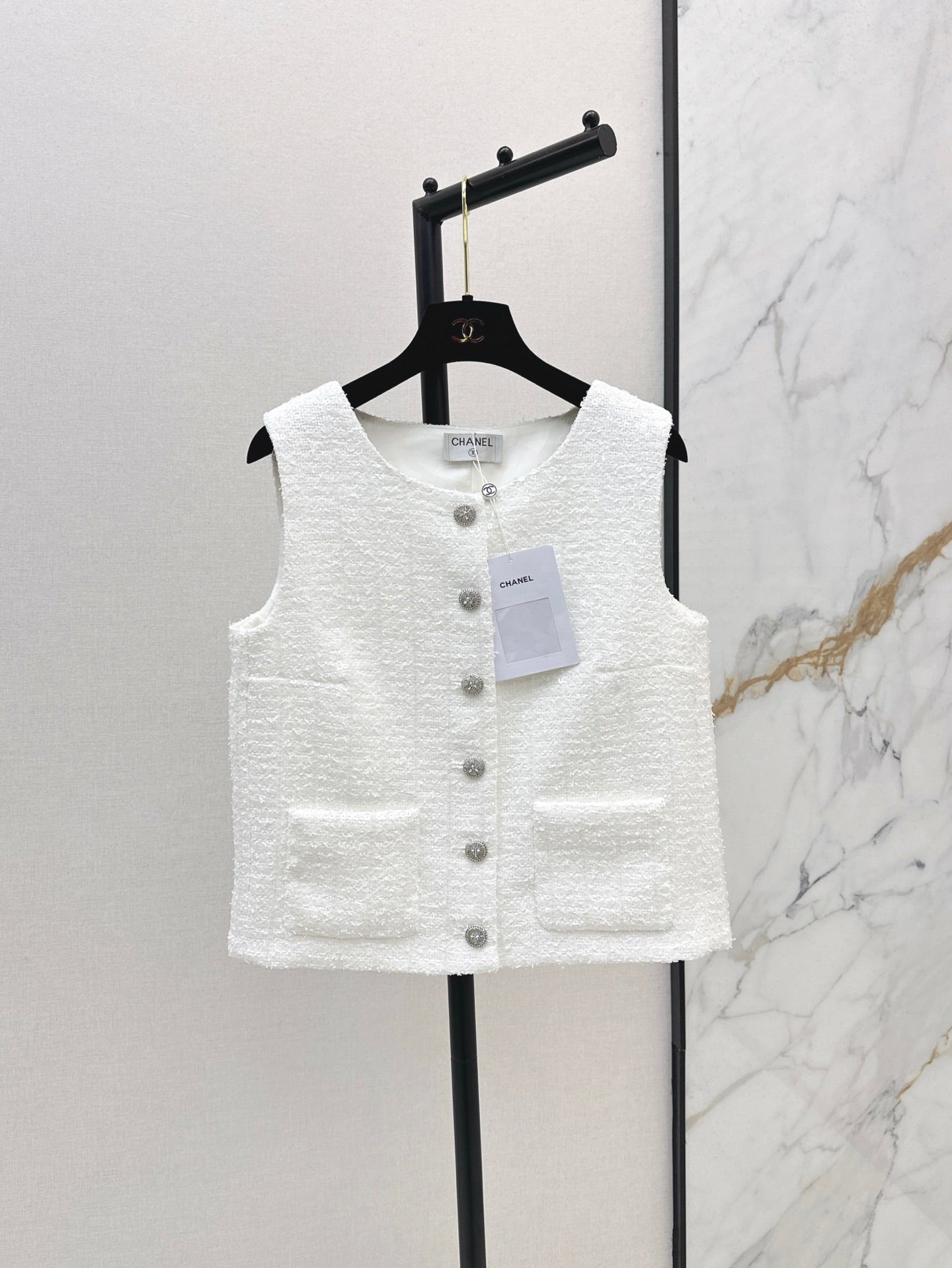 Chan 25ss woven vest