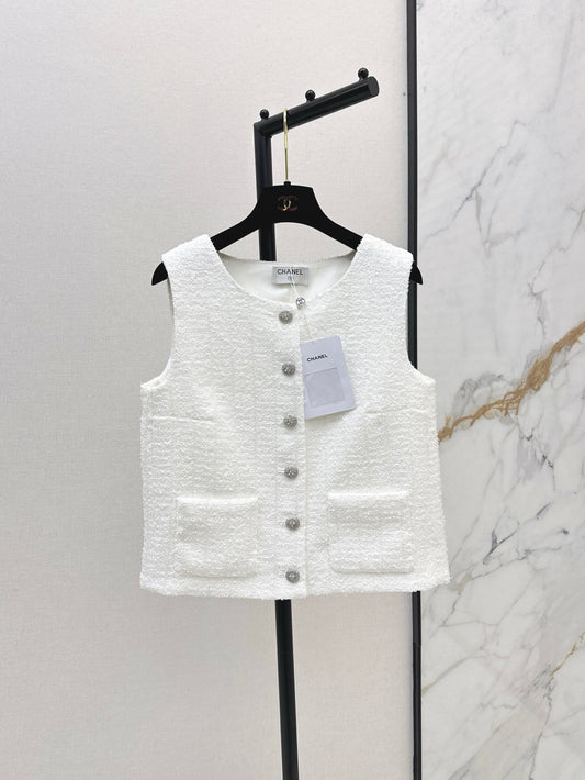 Chan 25ss woven vest