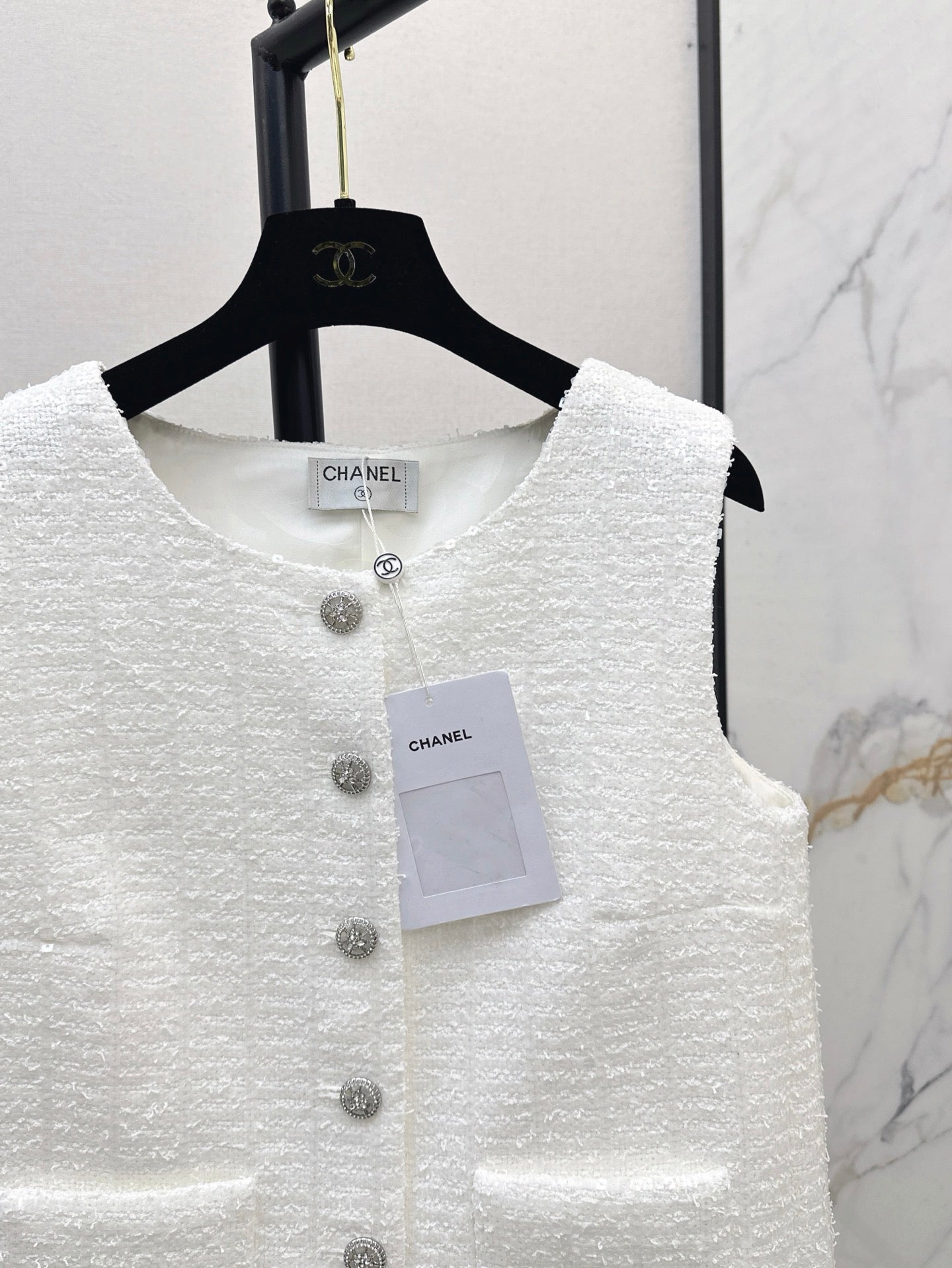 Chan 25ss woven vest
