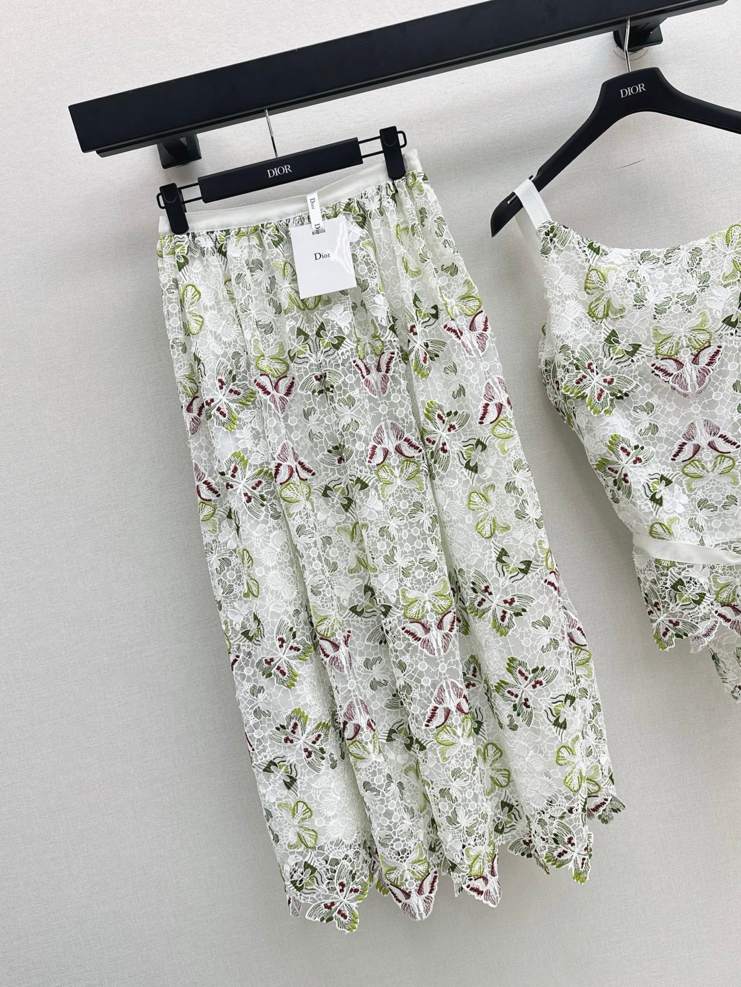 CD 25ss lace embroidered skirt