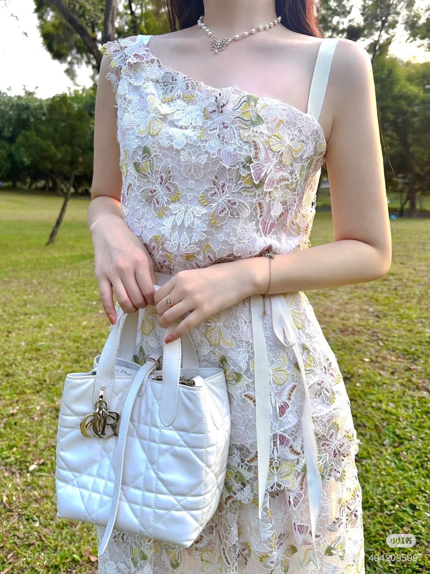 CD 25ss lace embroidered skirt