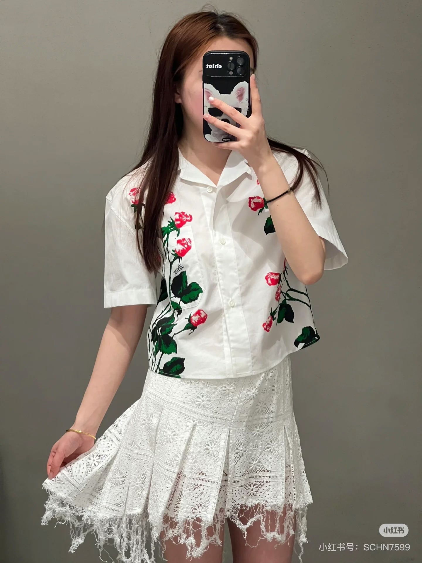 Loe 25ss print shirt