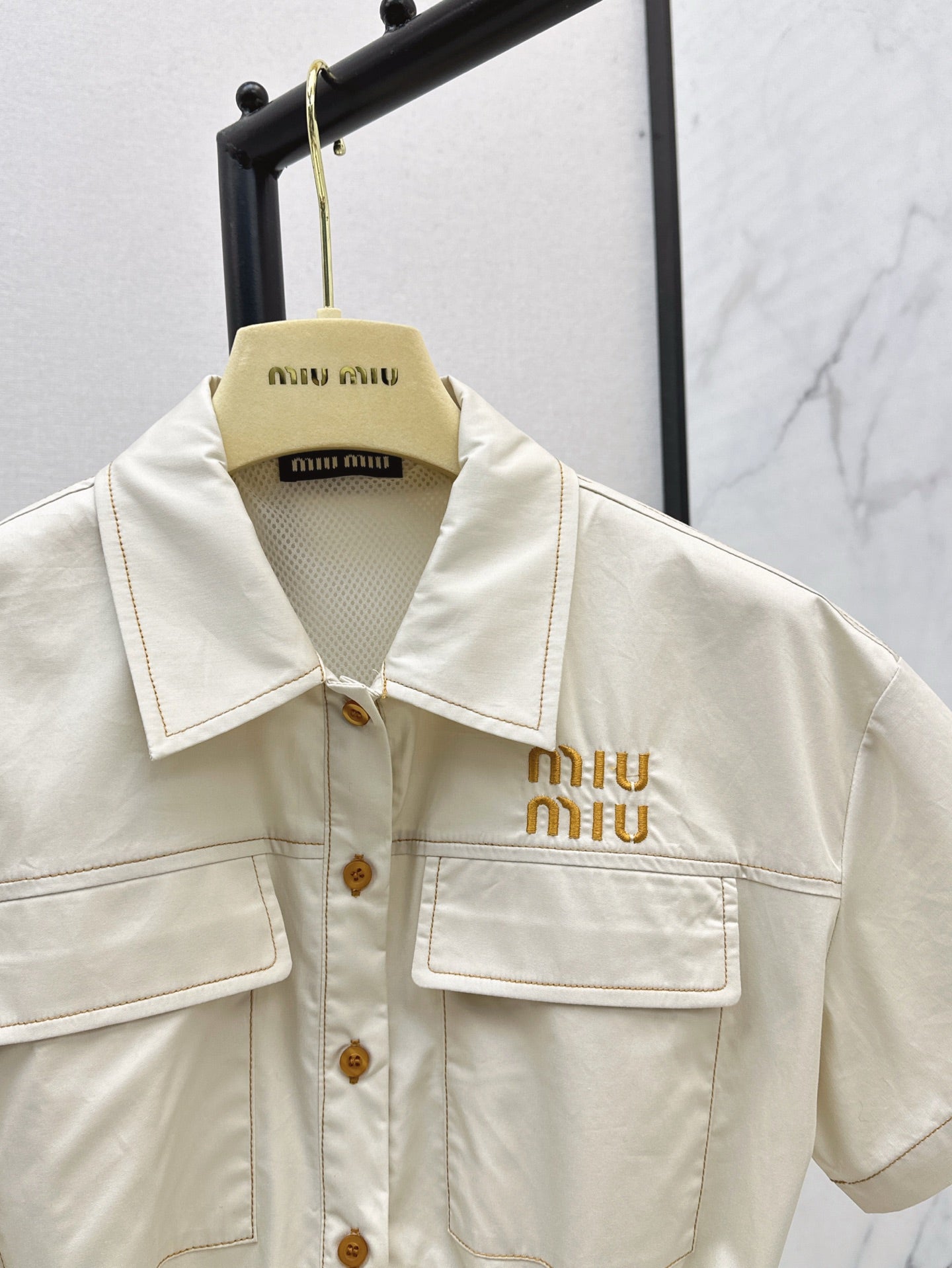 Miu 25ss drawstring dress
