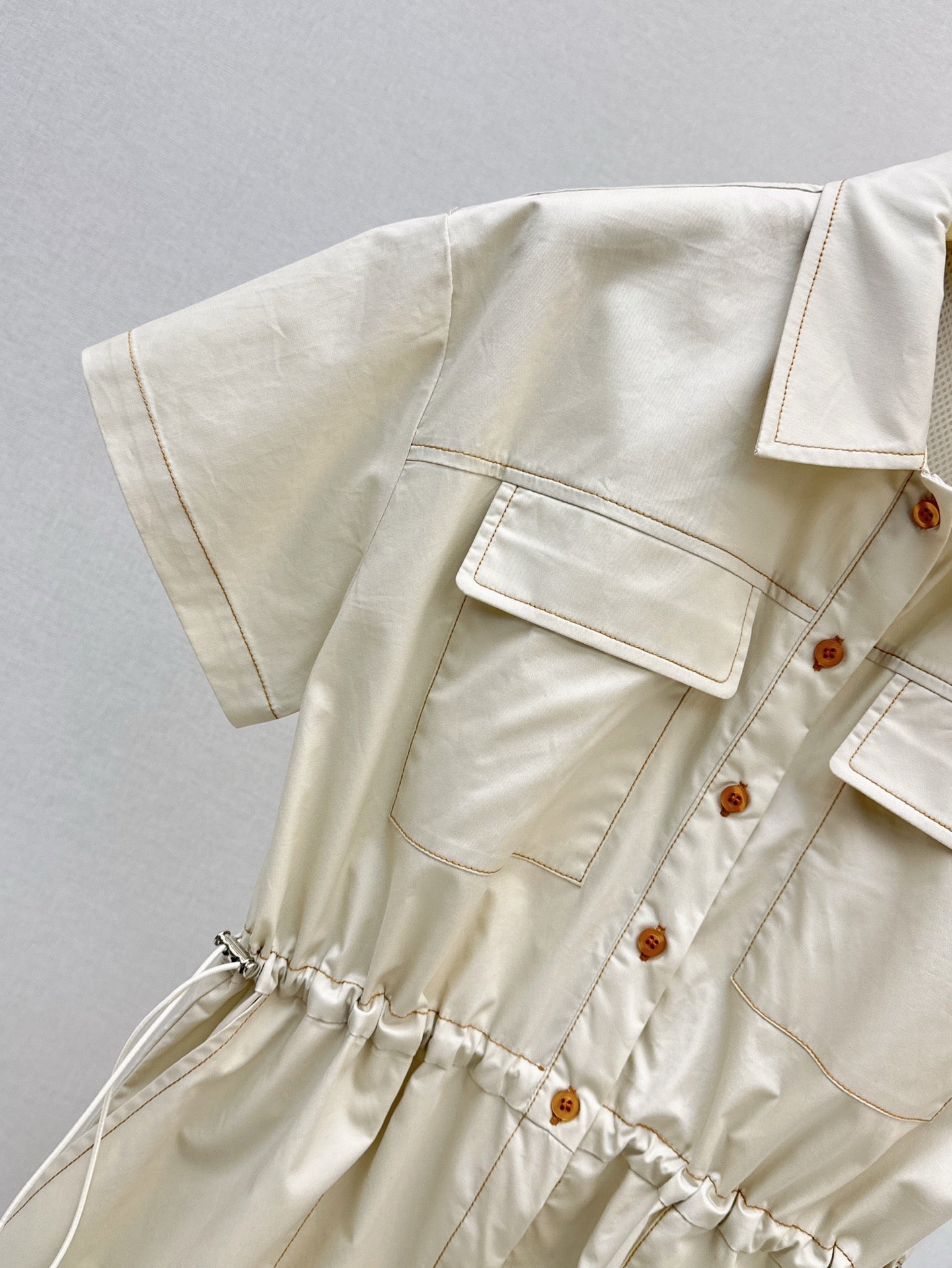 Miu 25ss drawstring dress