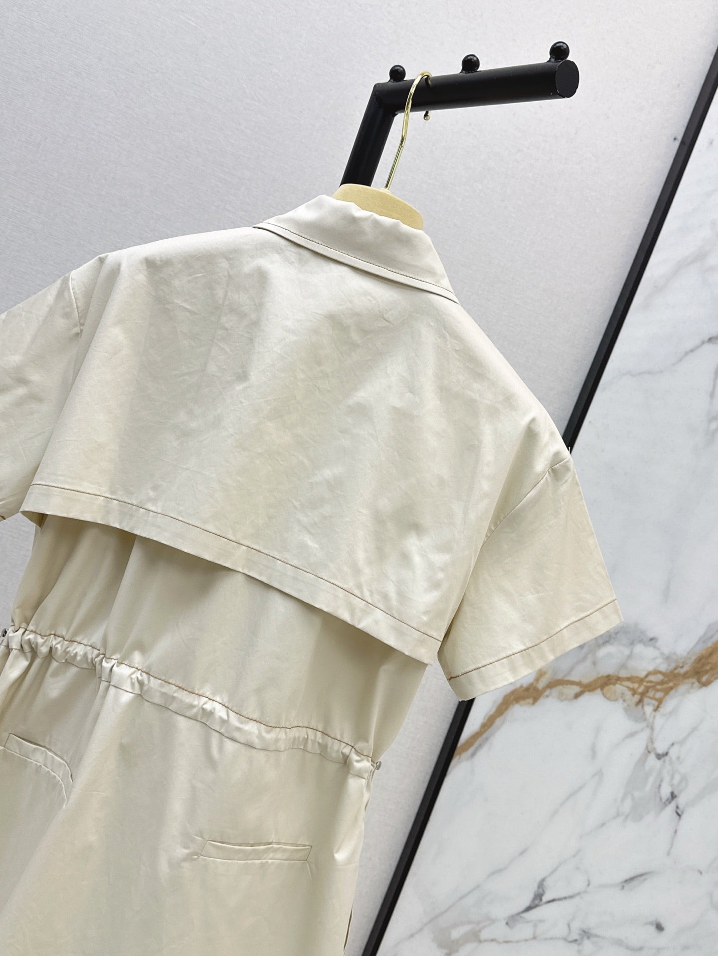 Miu 25ss drawstring dress