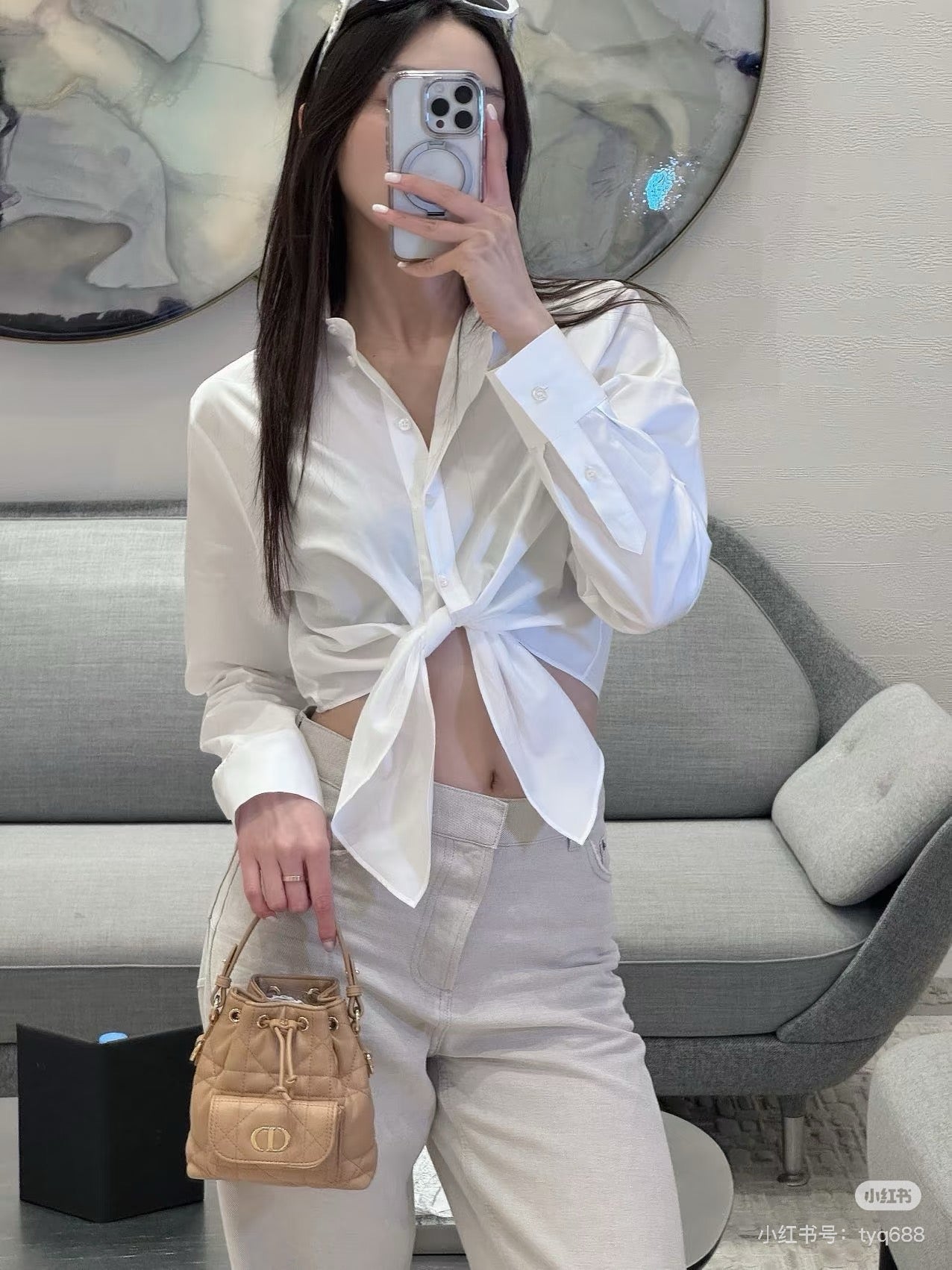 CD 25SS crop shirt