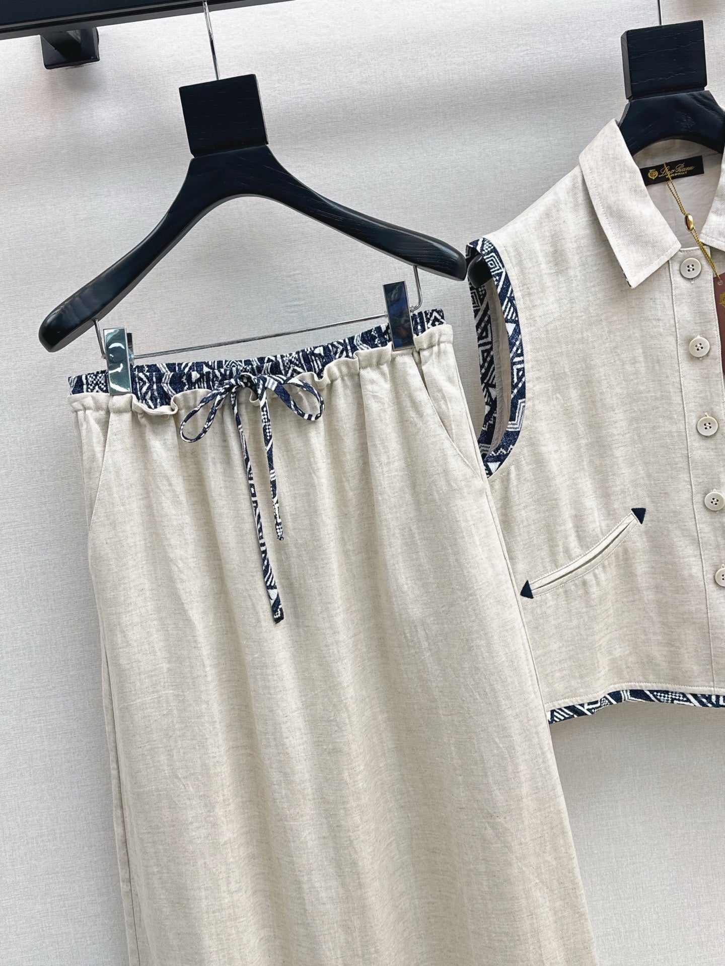 Loro 25ss linen silk suit