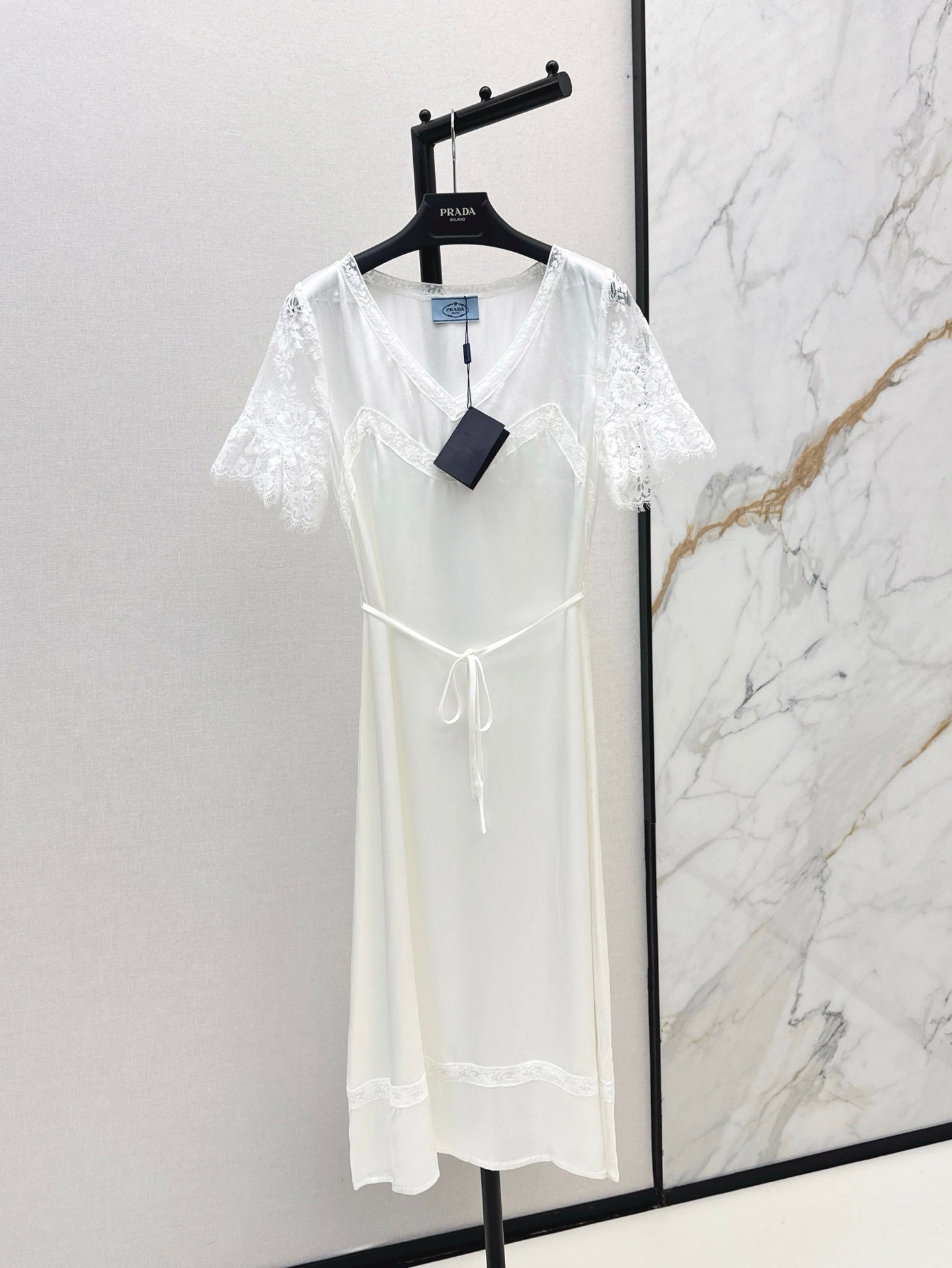 Pra 25ss satin lace dress