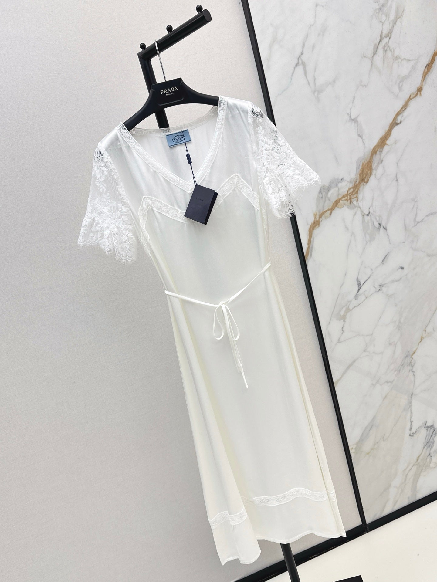 Pra 25ss satin lace dress