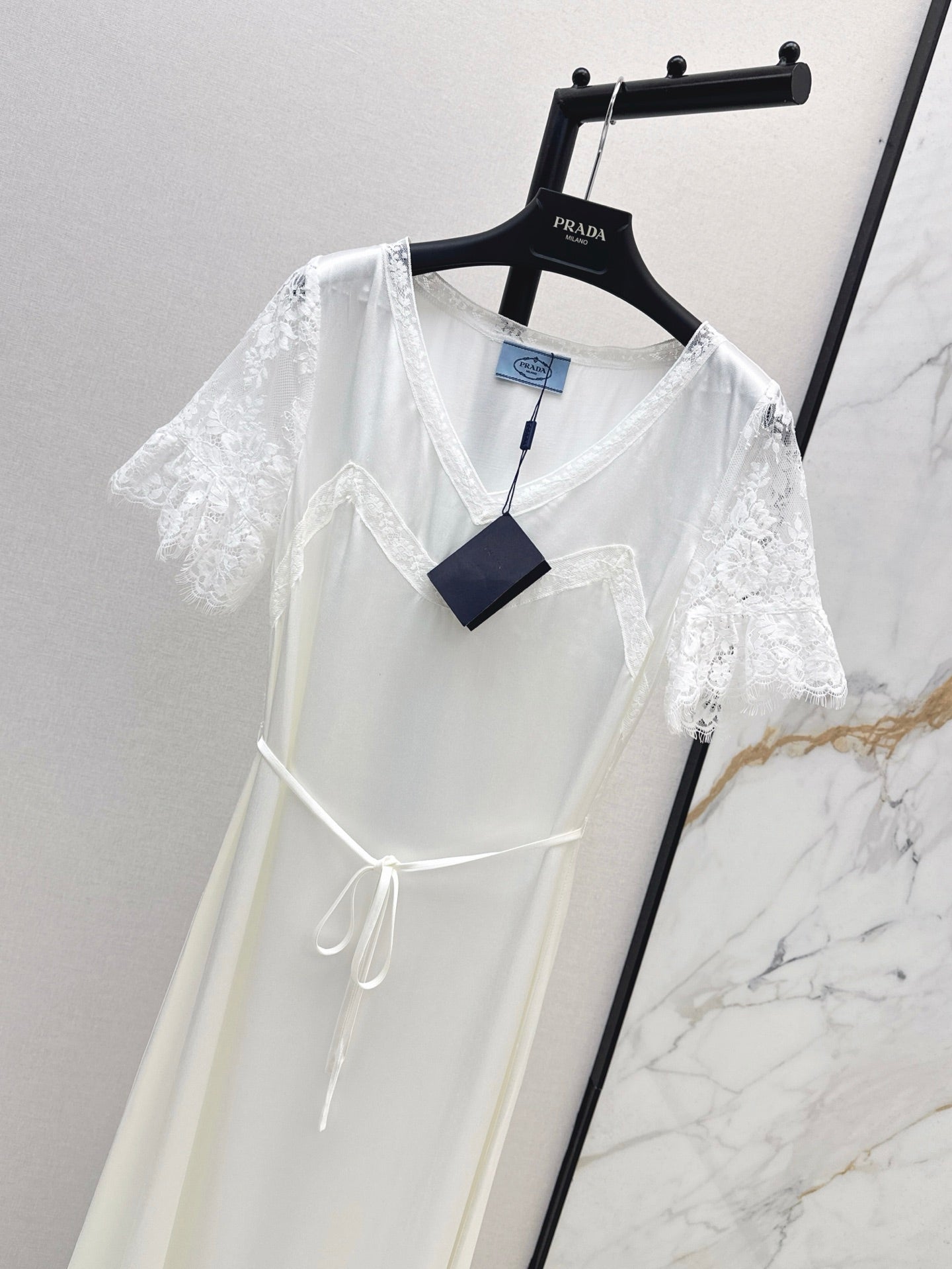 Pra 25ss satin lace dress