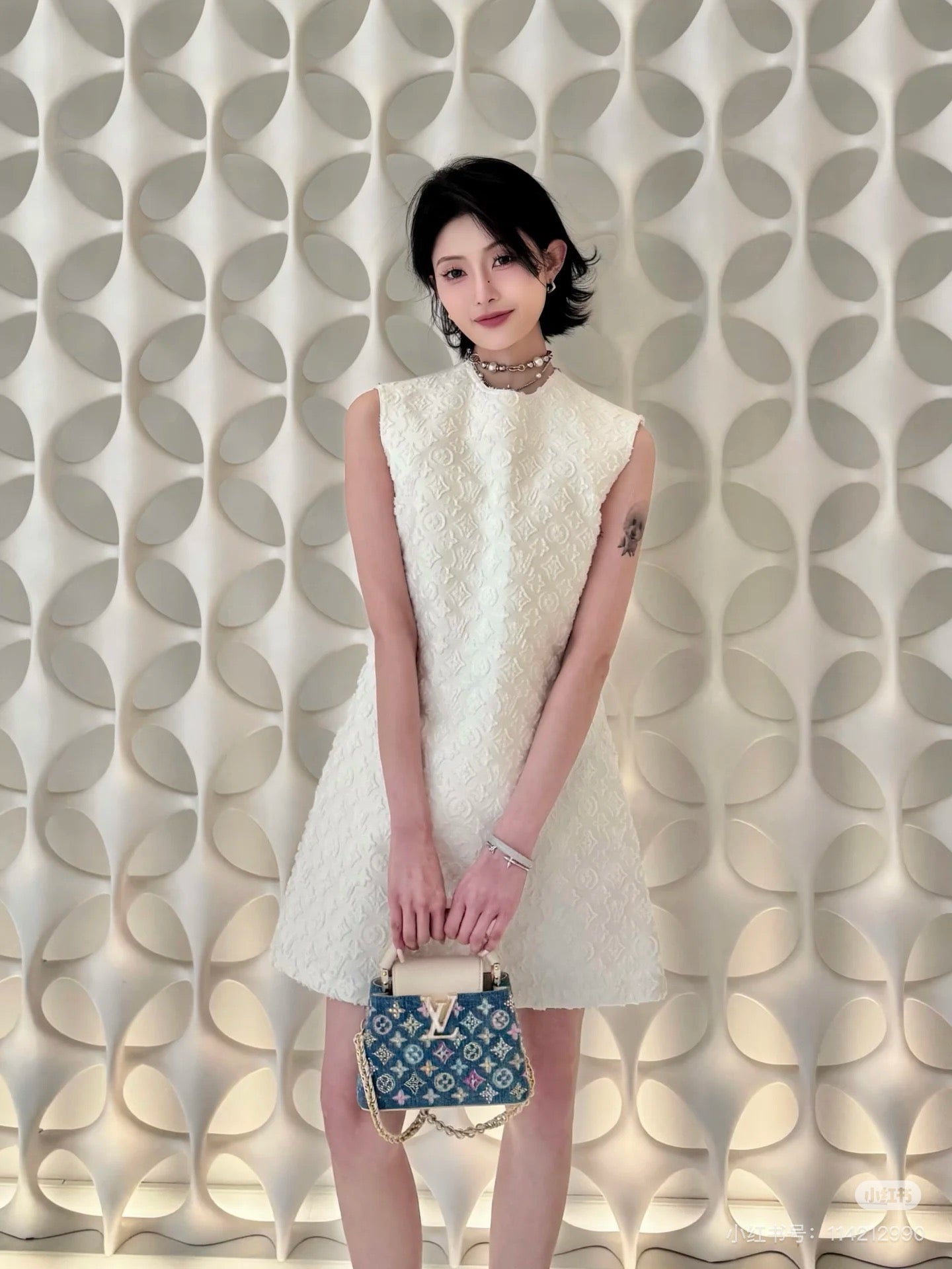 Louis 25ss jacquard dress