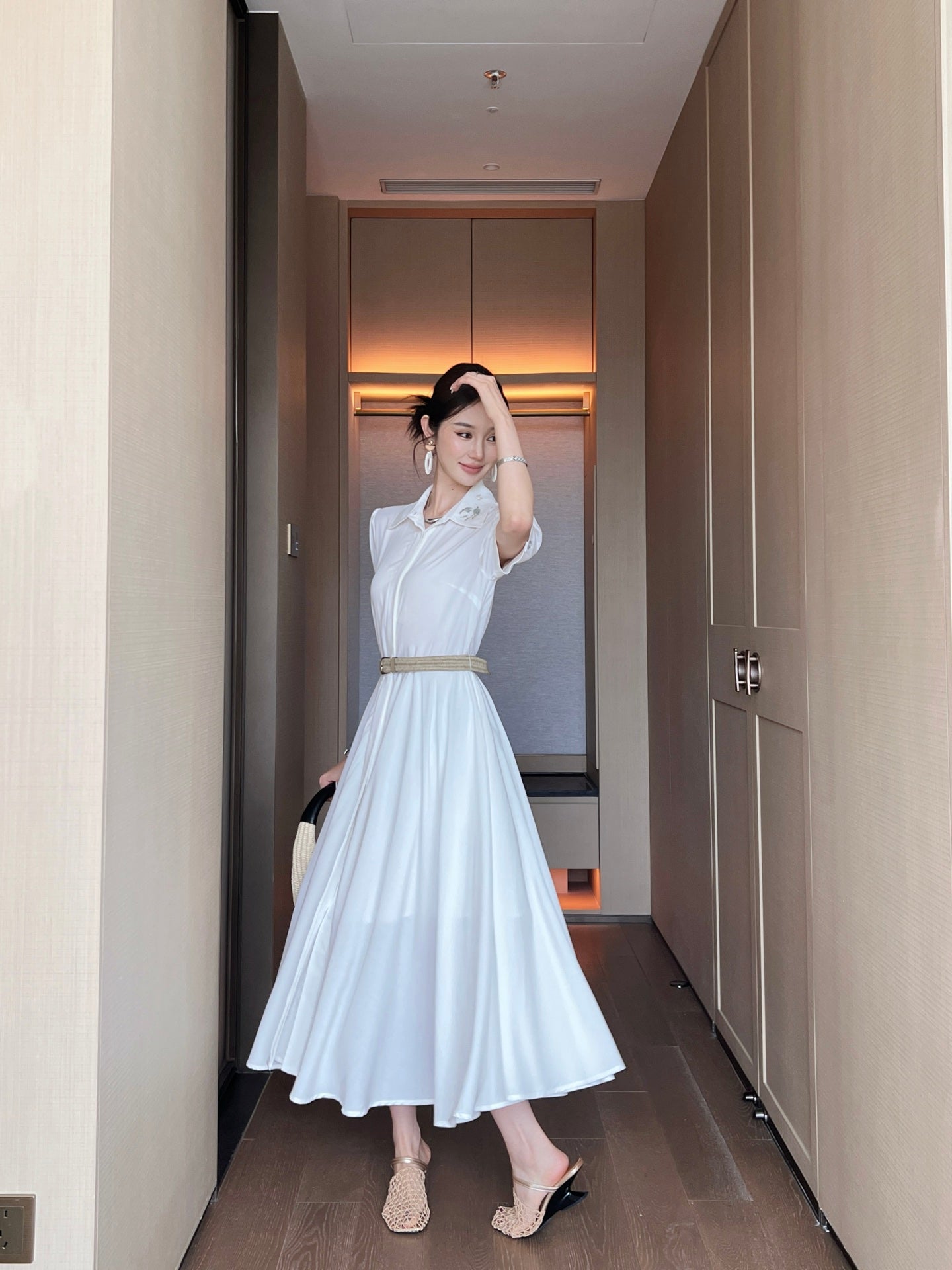 Chan 25ss embroidered dress