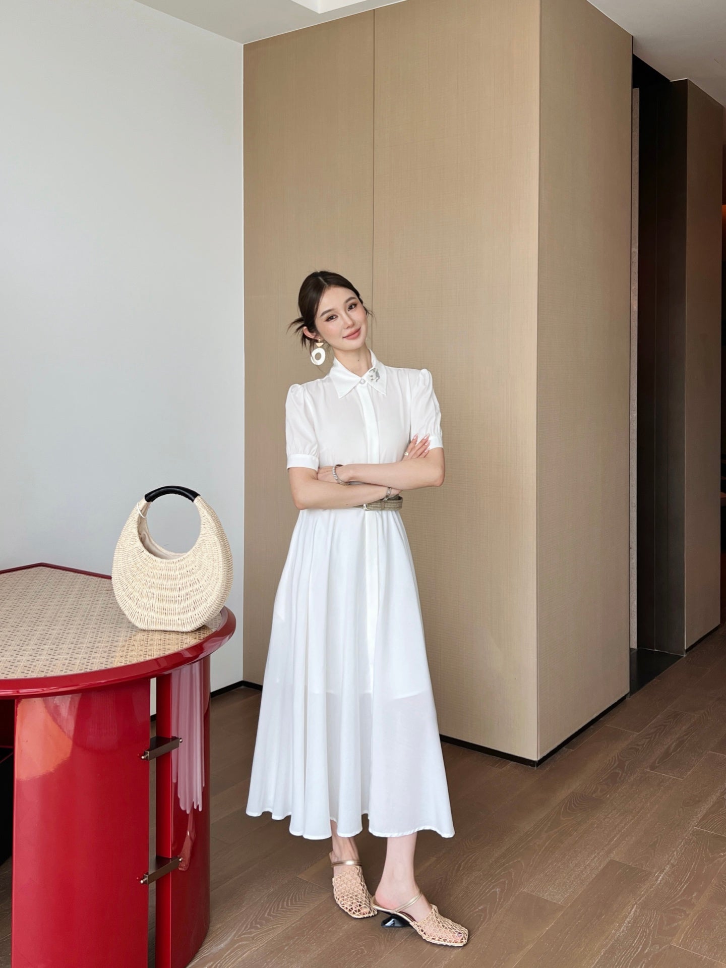 Chan 25ss embroidered dress