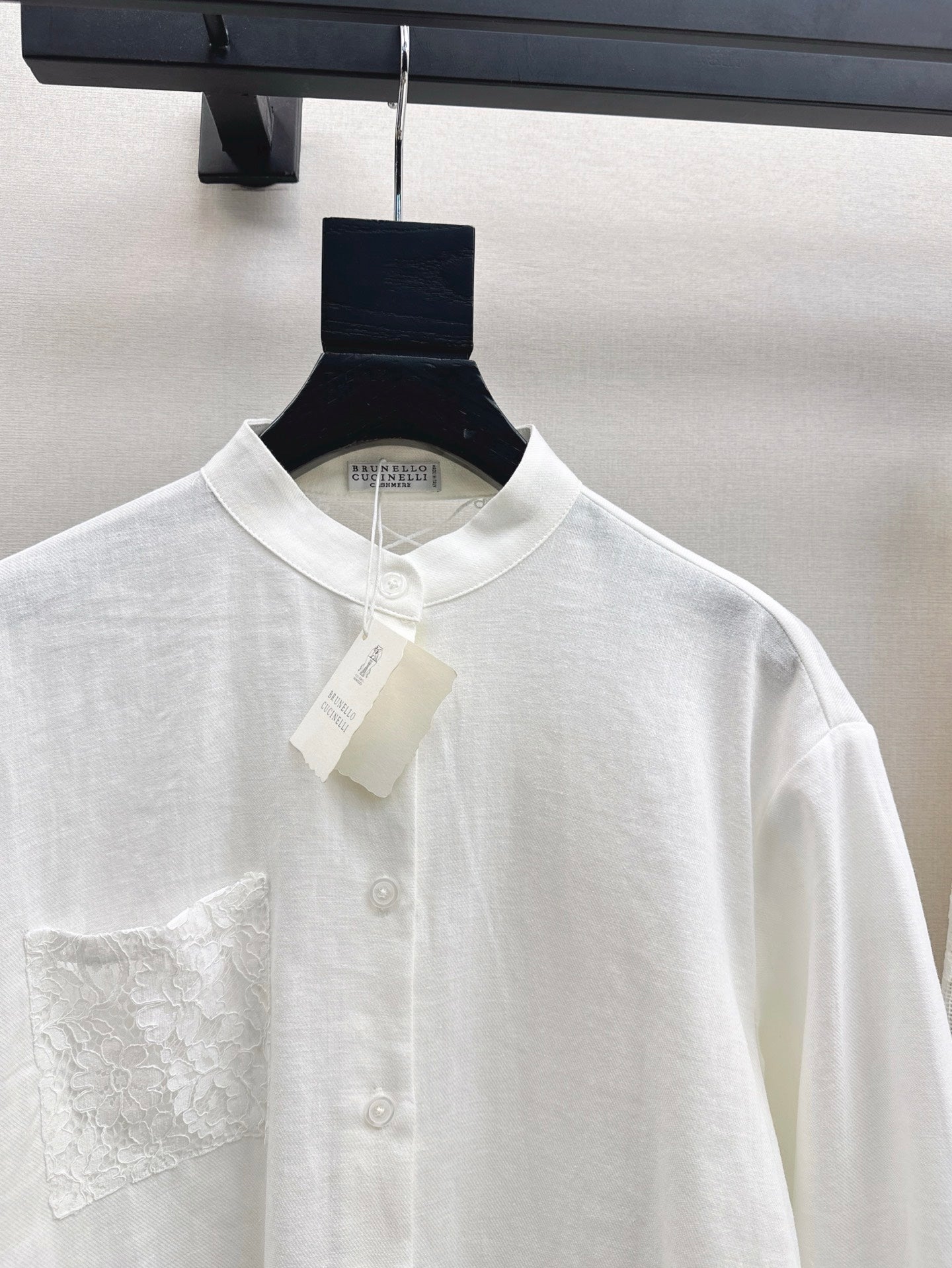 Brune 25ss lace linen shirt